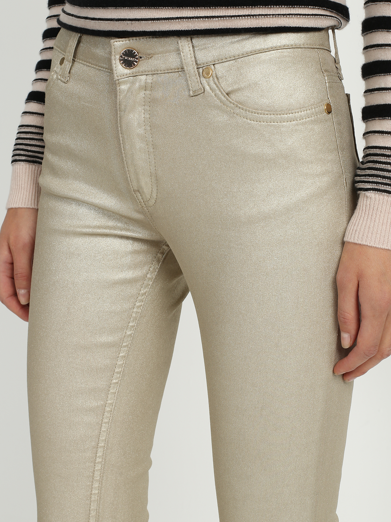 

TWINSET Зауженные брюки, Zolotoy, Зауженные брюки