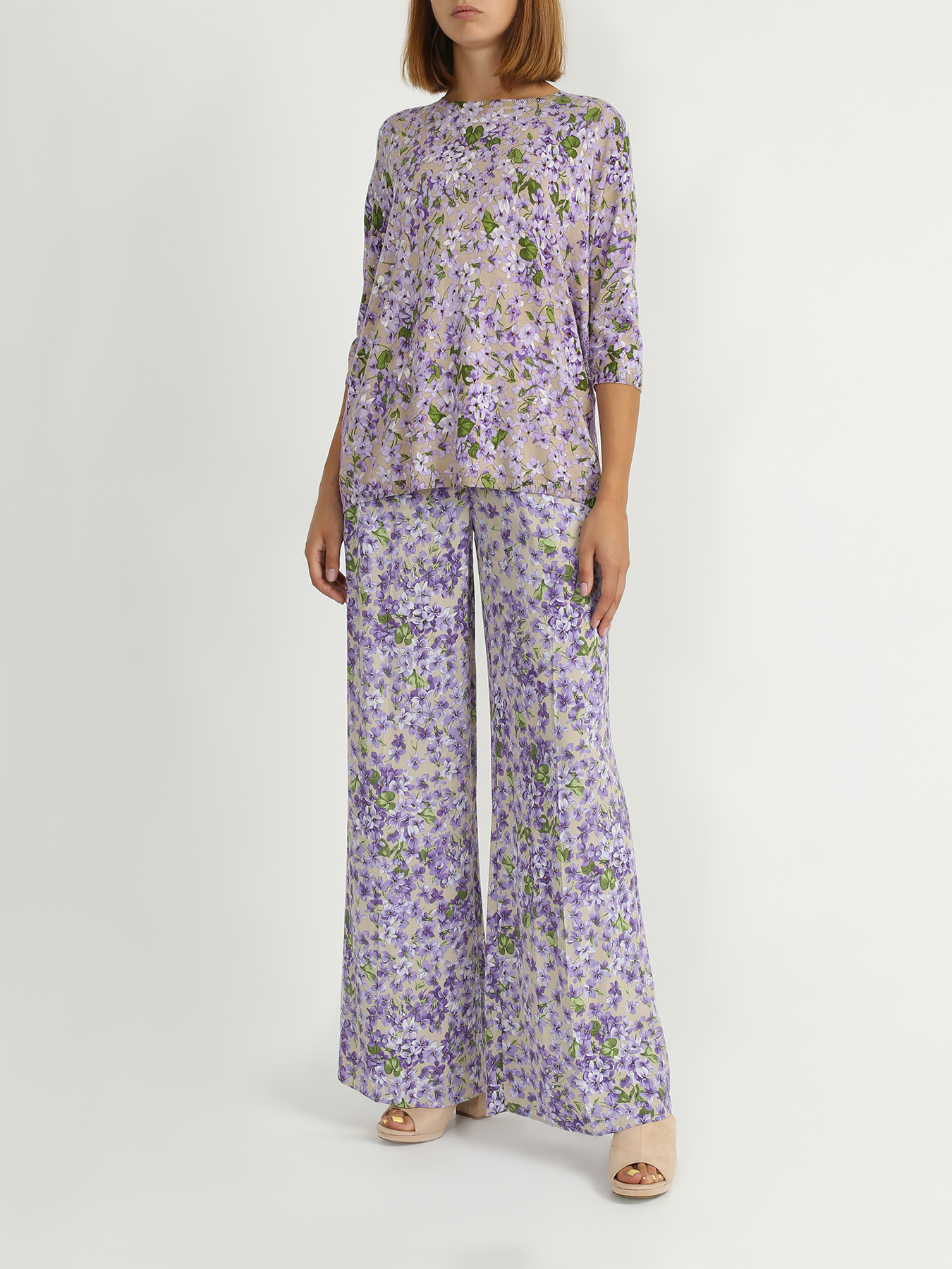 

TWINSET Широкие брюки, Bezhevyy, Широкие брюки