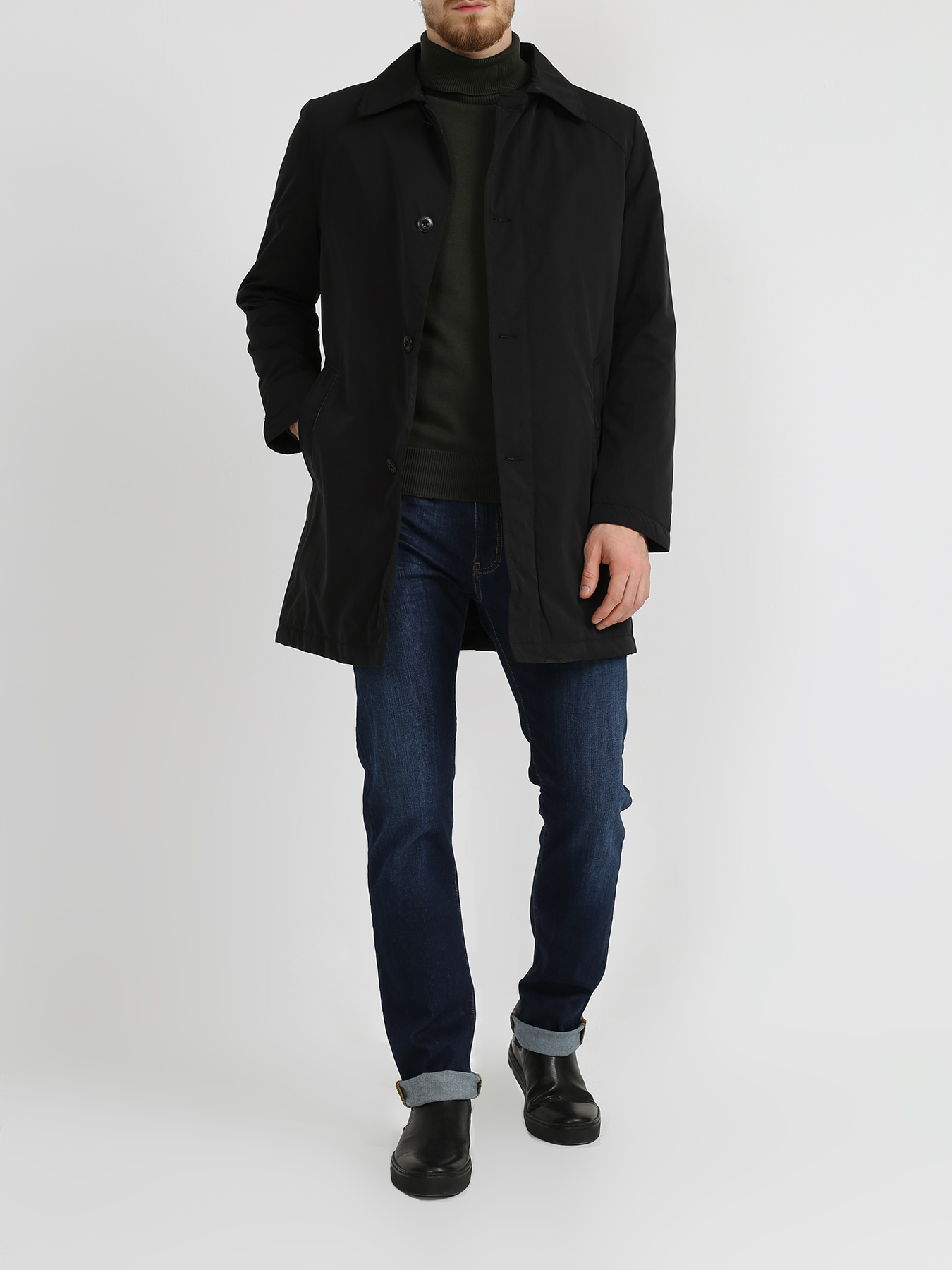 

Ritter Мужской однотонный плащ, Chernyy, Мужской однотонный плащ