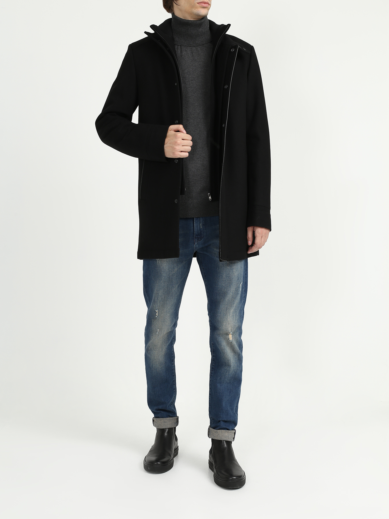 Alessandro Manzoni Jeans Классическое пальто 313431-027