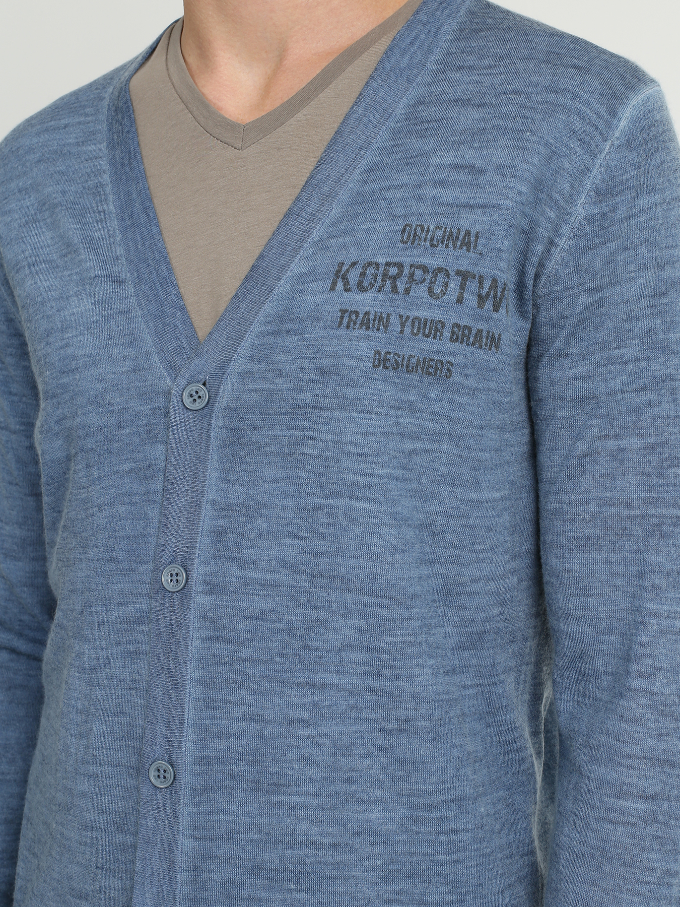 

Korpo Two Кардиган из шерсти и акрила, Goluboy, Кардиган из шерсти и акрила
