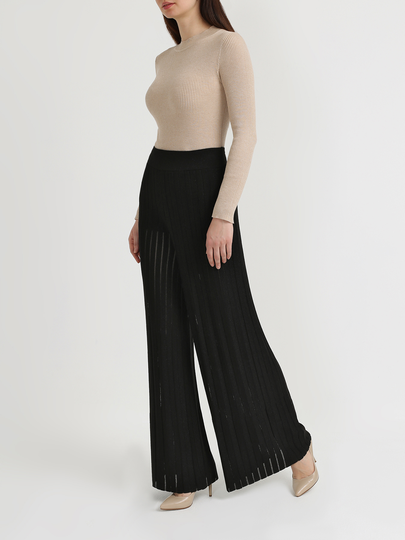 

TWINSET Расклешенные брюки, Chernyy, Расклешенные брюки