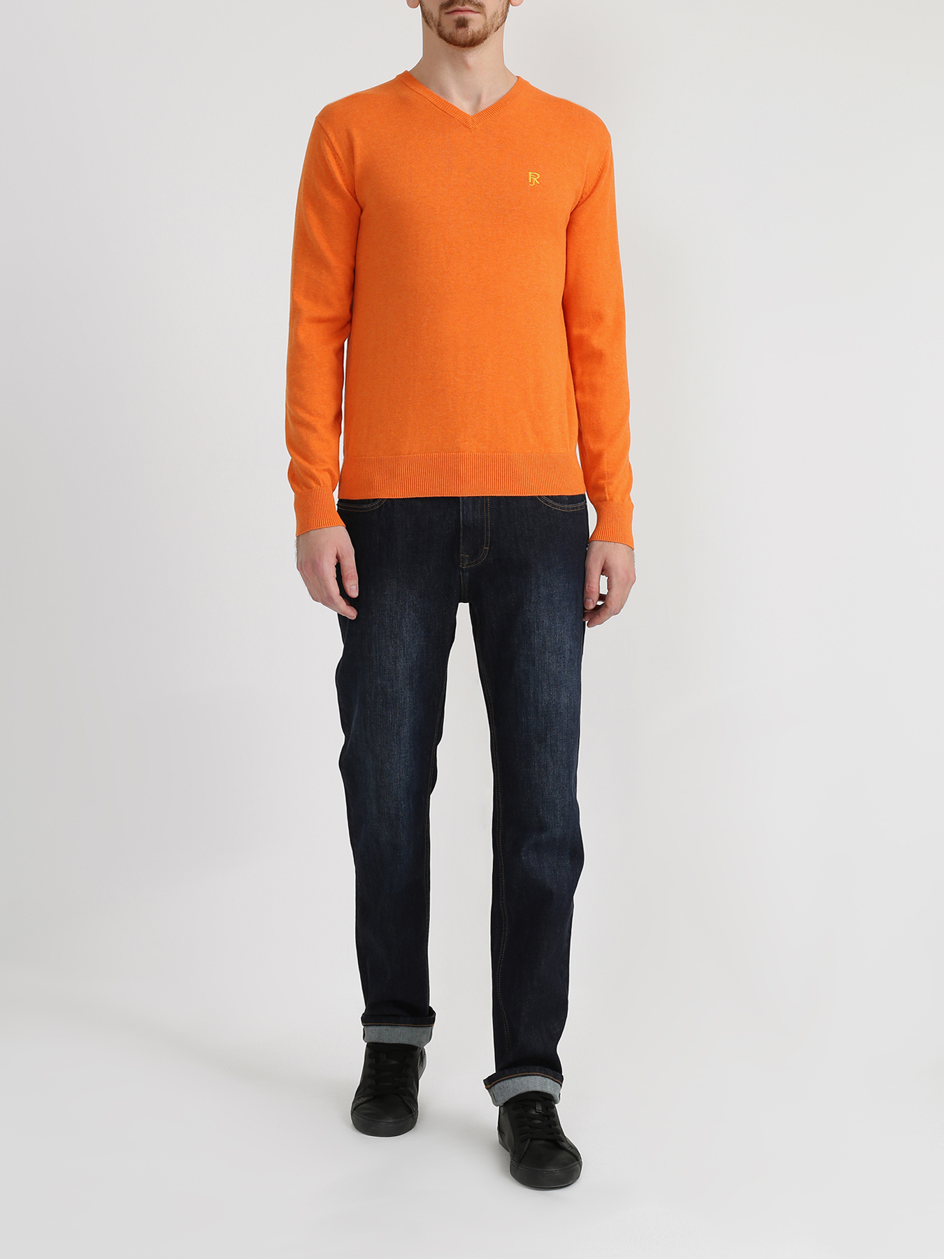 

Ritter Jeans Хлопковый пуловер, Oranzhevyy, Хлопковый пуловер