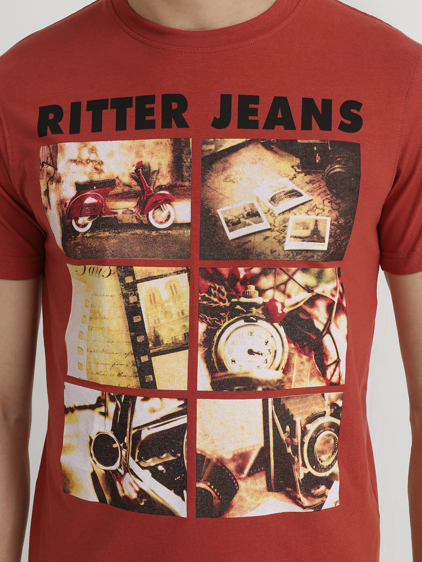 Ritter Jeans Хлопковая футболка с принтом 322483-024 Фото 3