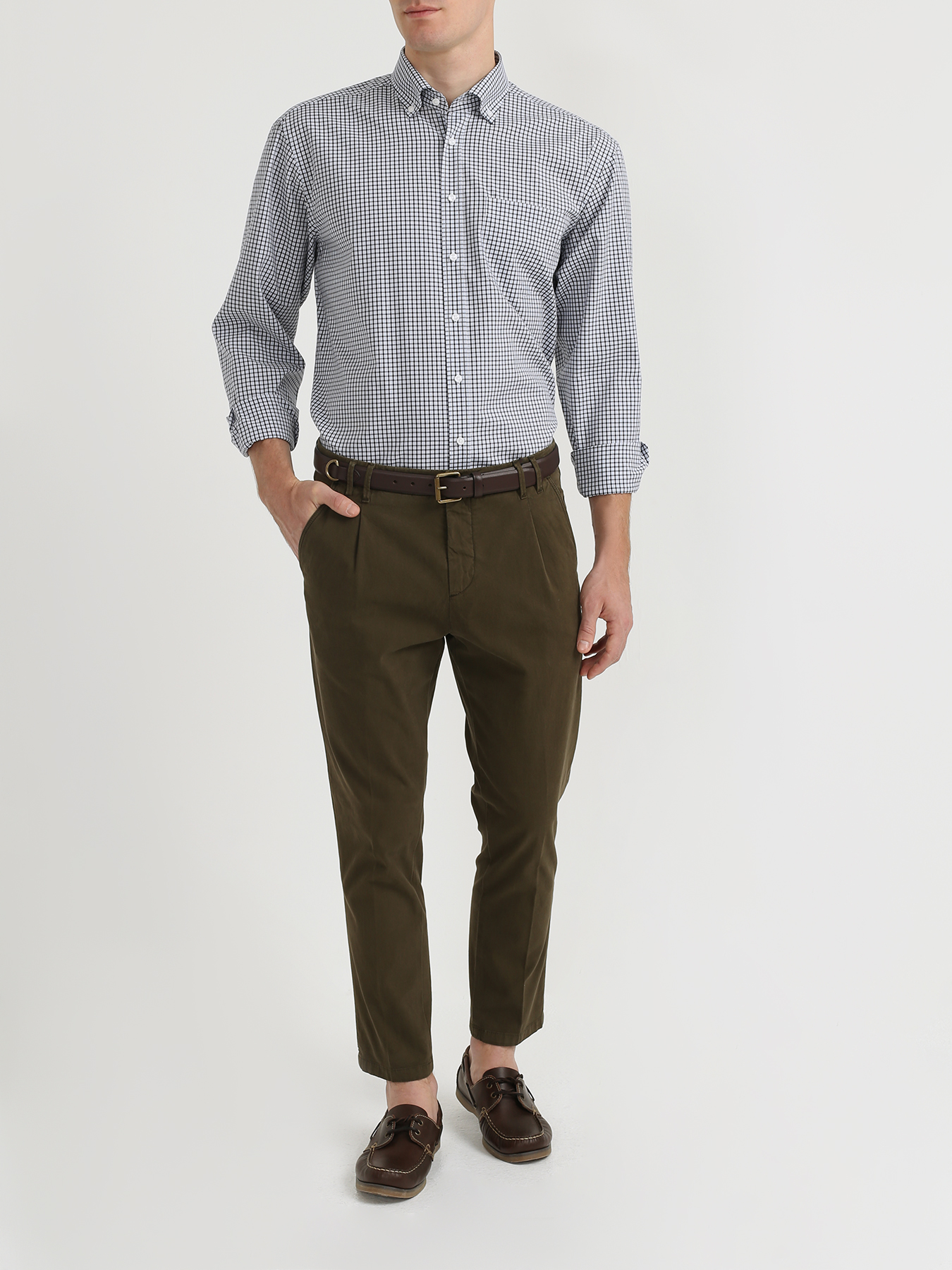 

CC collection Corneliani Однотонные брюки, Khaki, Однотонные брюки