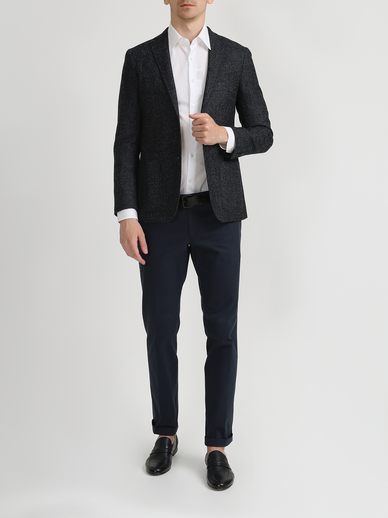 

CC collection Corneliani Однотонная рубашка, Belyy, Однотонная рубашка
