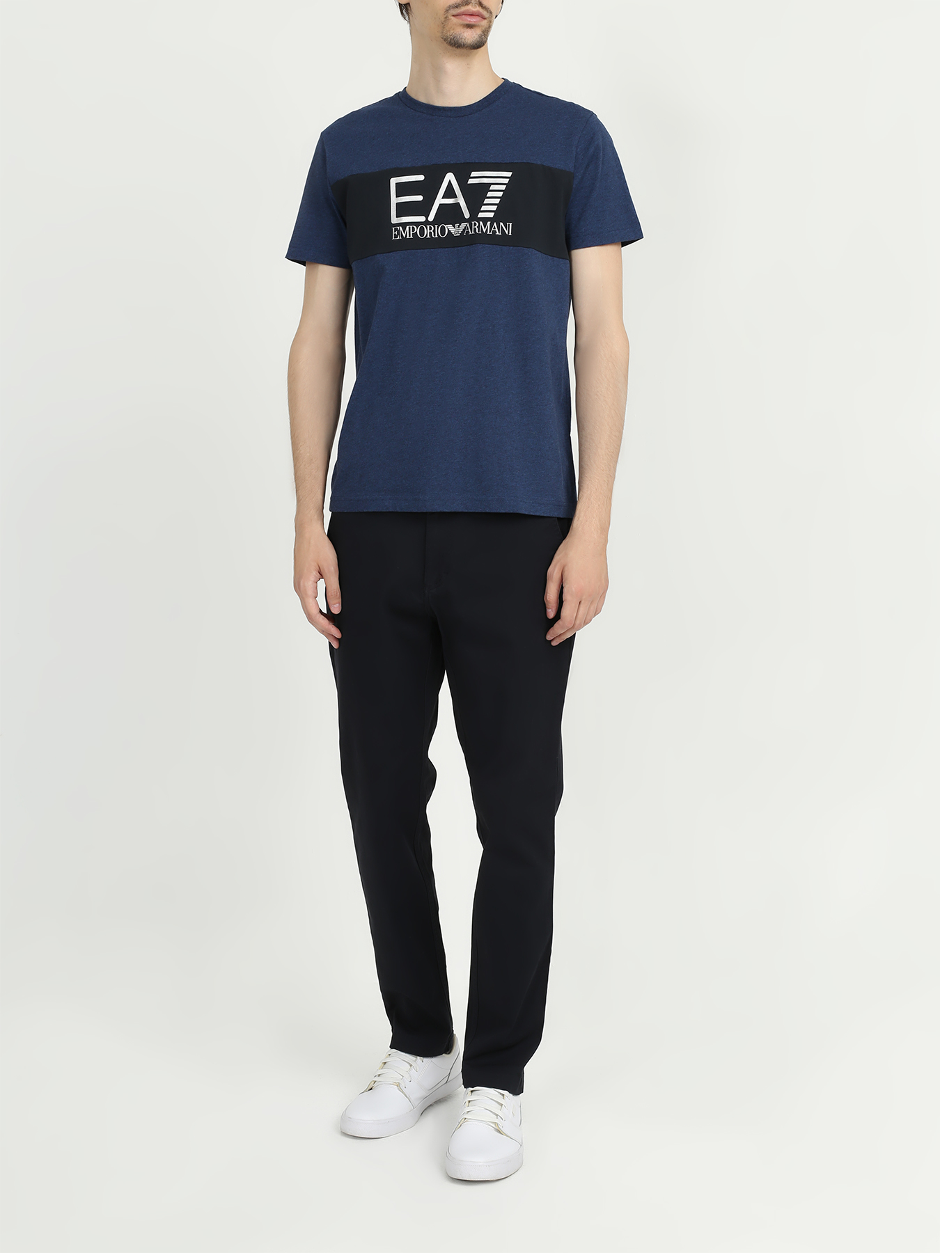 

EA7 Emporio Armani Хлопковые брюки, Temno_siniy, Хлопковые брюки