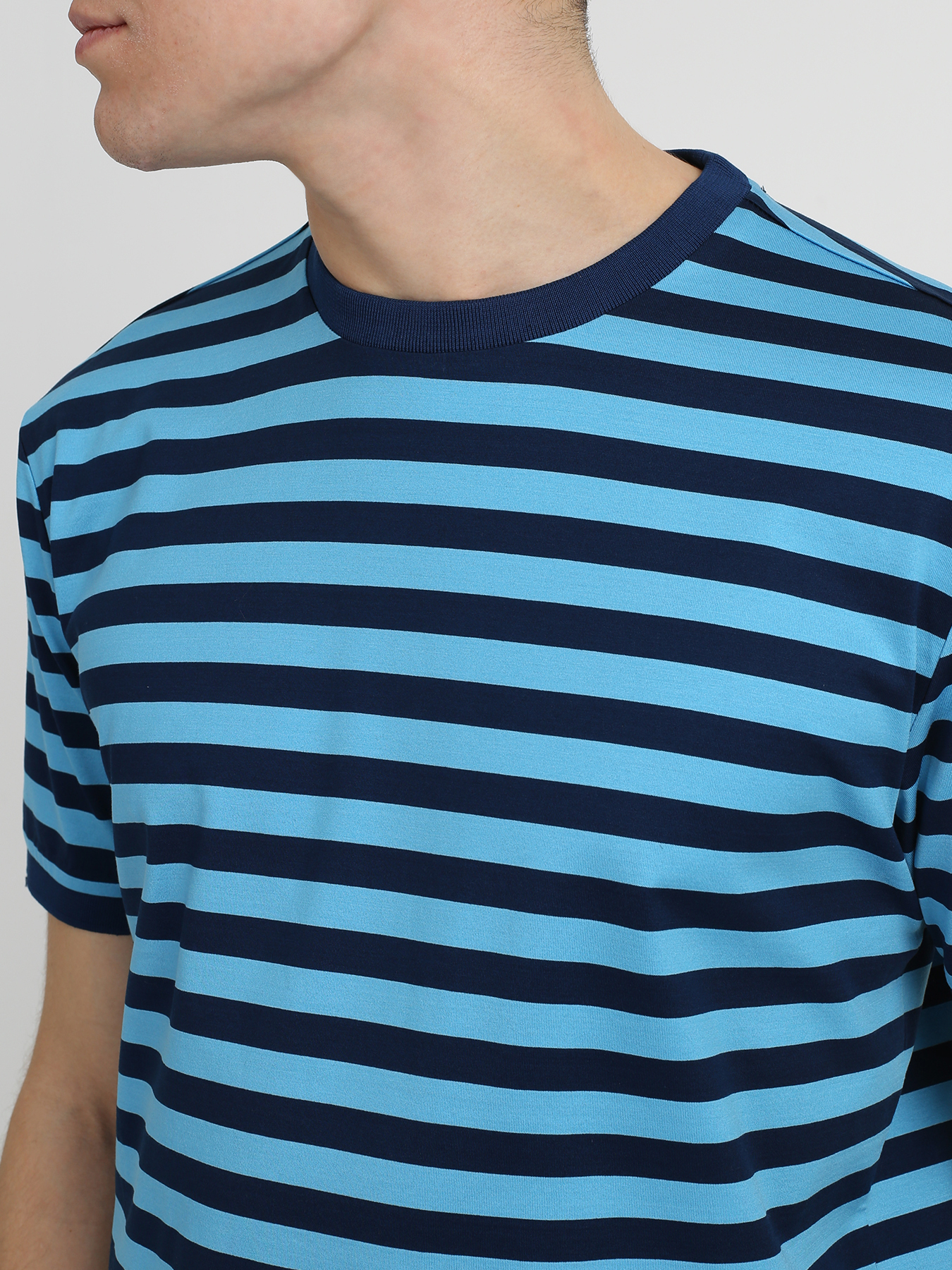 Alessandro Manzoni Yachting Хлопковая футболка в полоску 329762-029 Фото 3