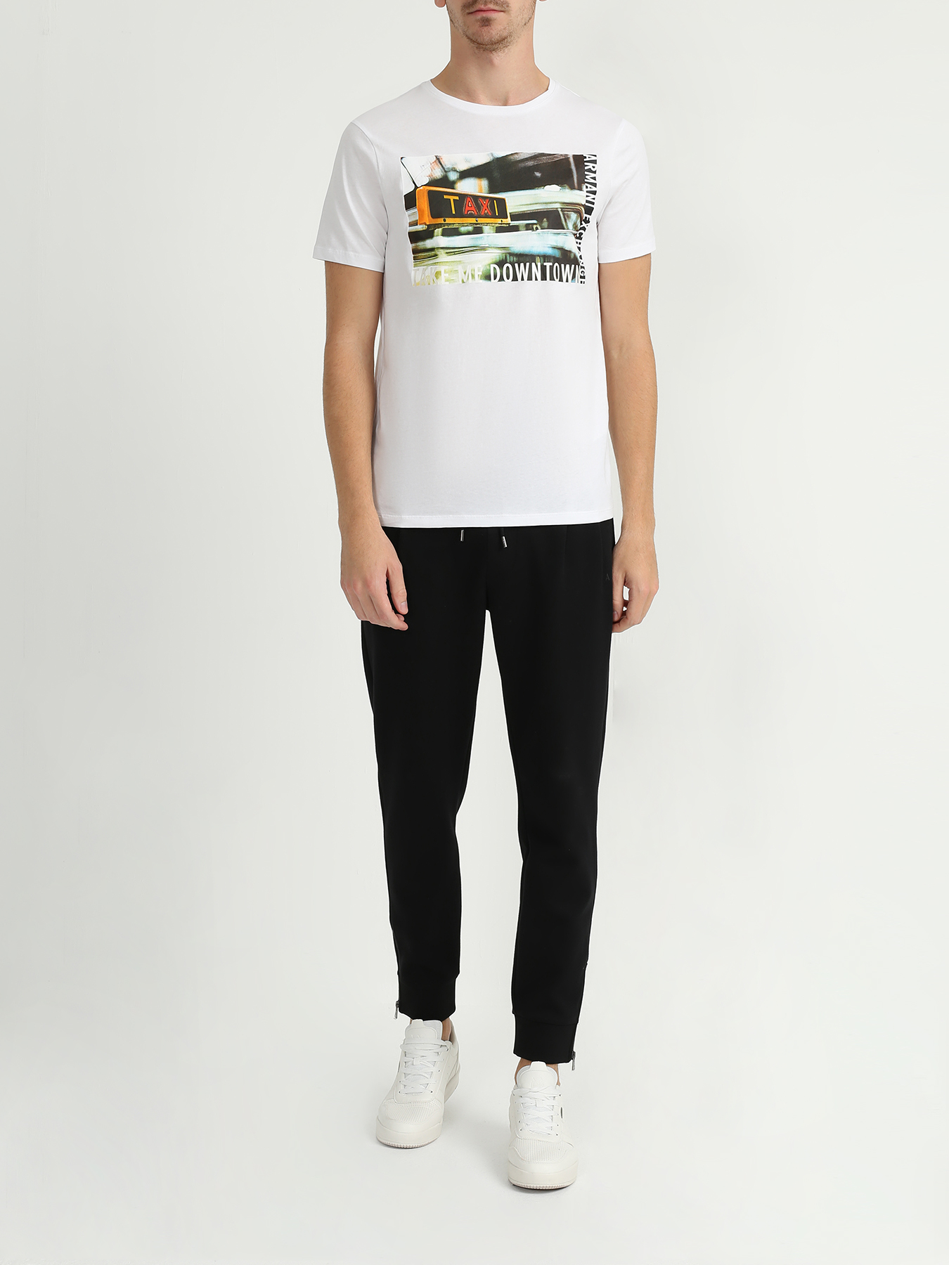 

Armani Exchange Футболка с принтом, Belyy, Футболка с принтом