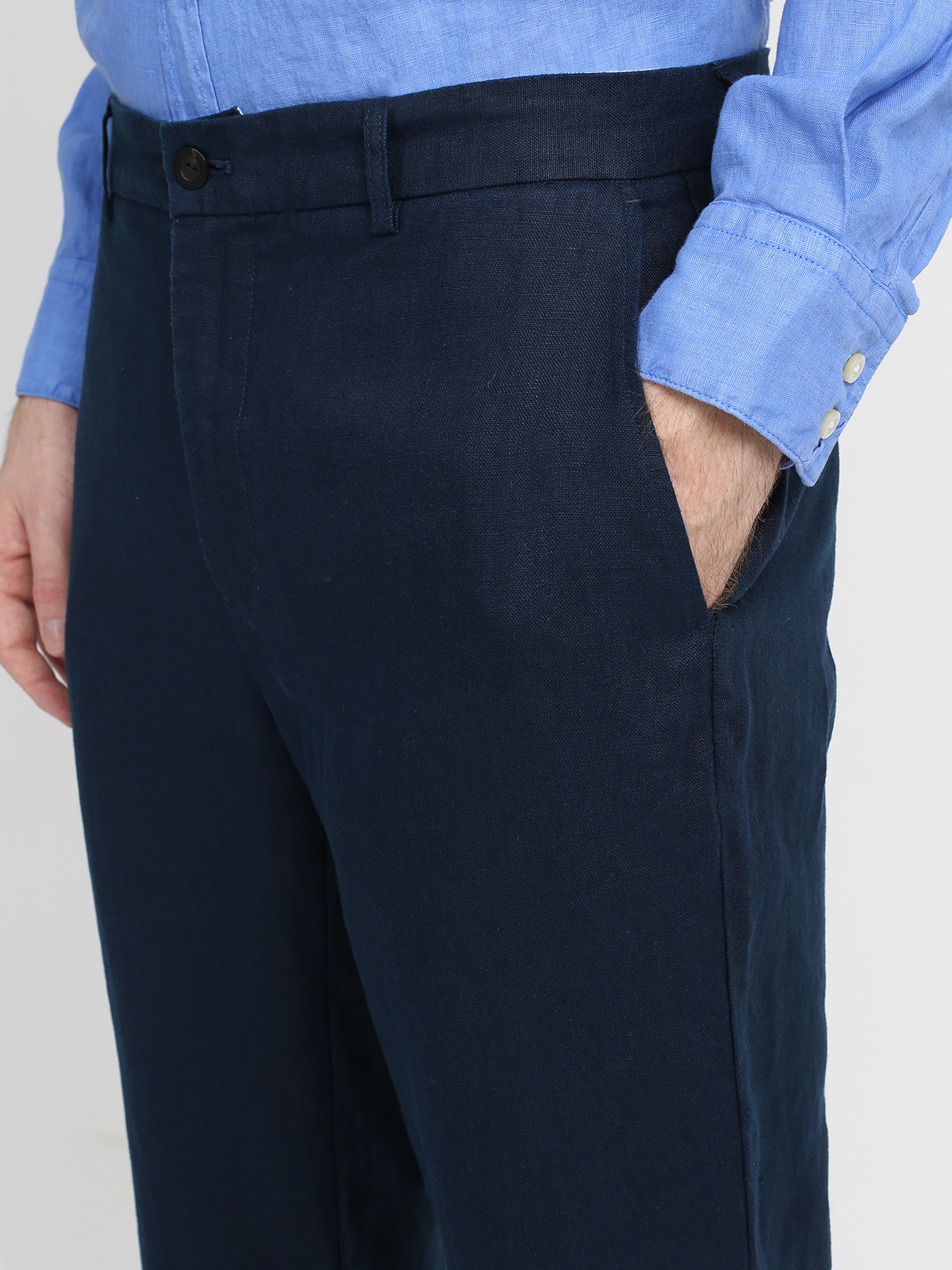 Alessandro Manzoni Jeans Льняные брюки 330861-030 Фото 3