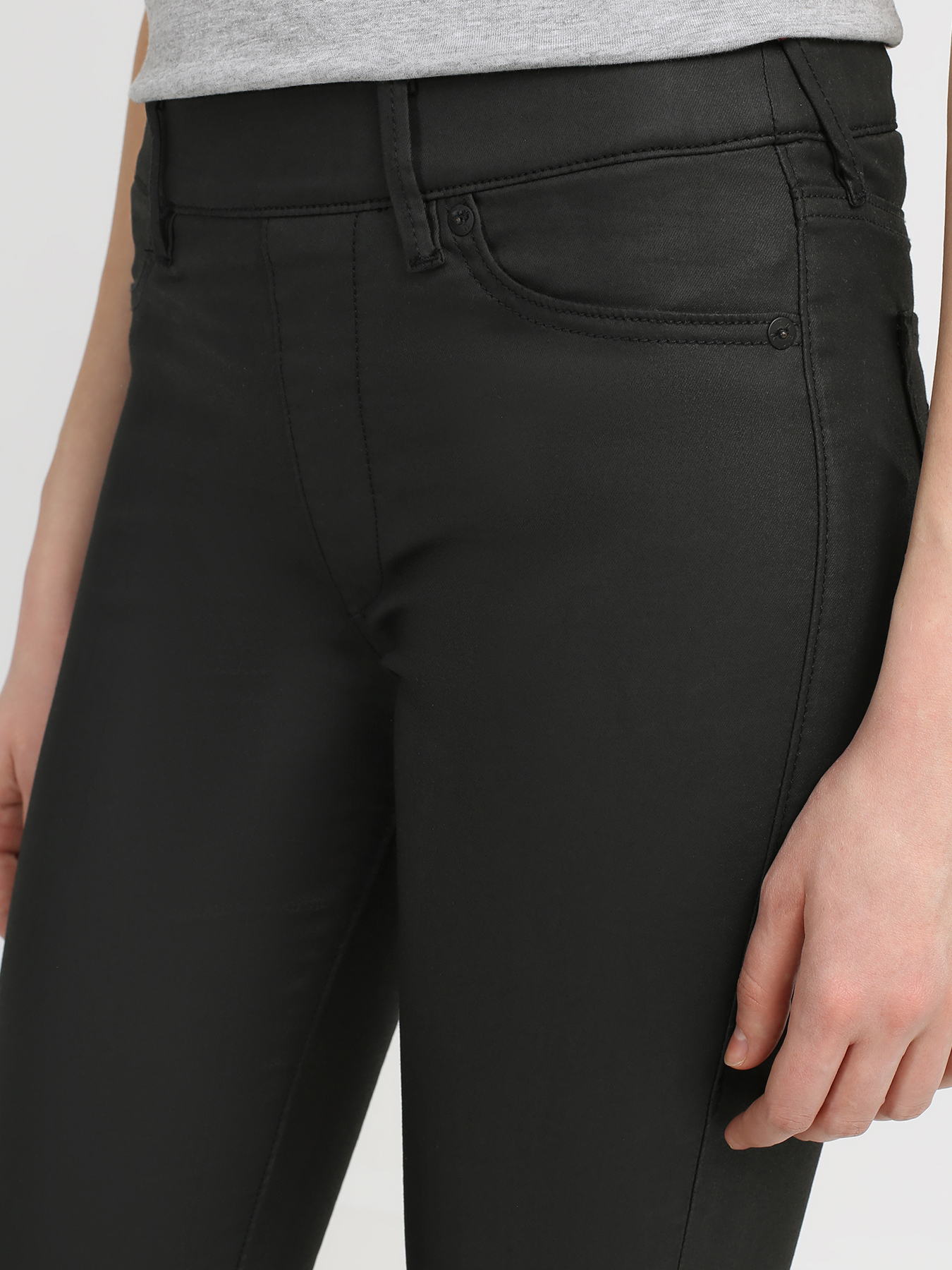 

True Religion Узкие брюки на резинке, Chernyy, Узкие брюки на резинке
