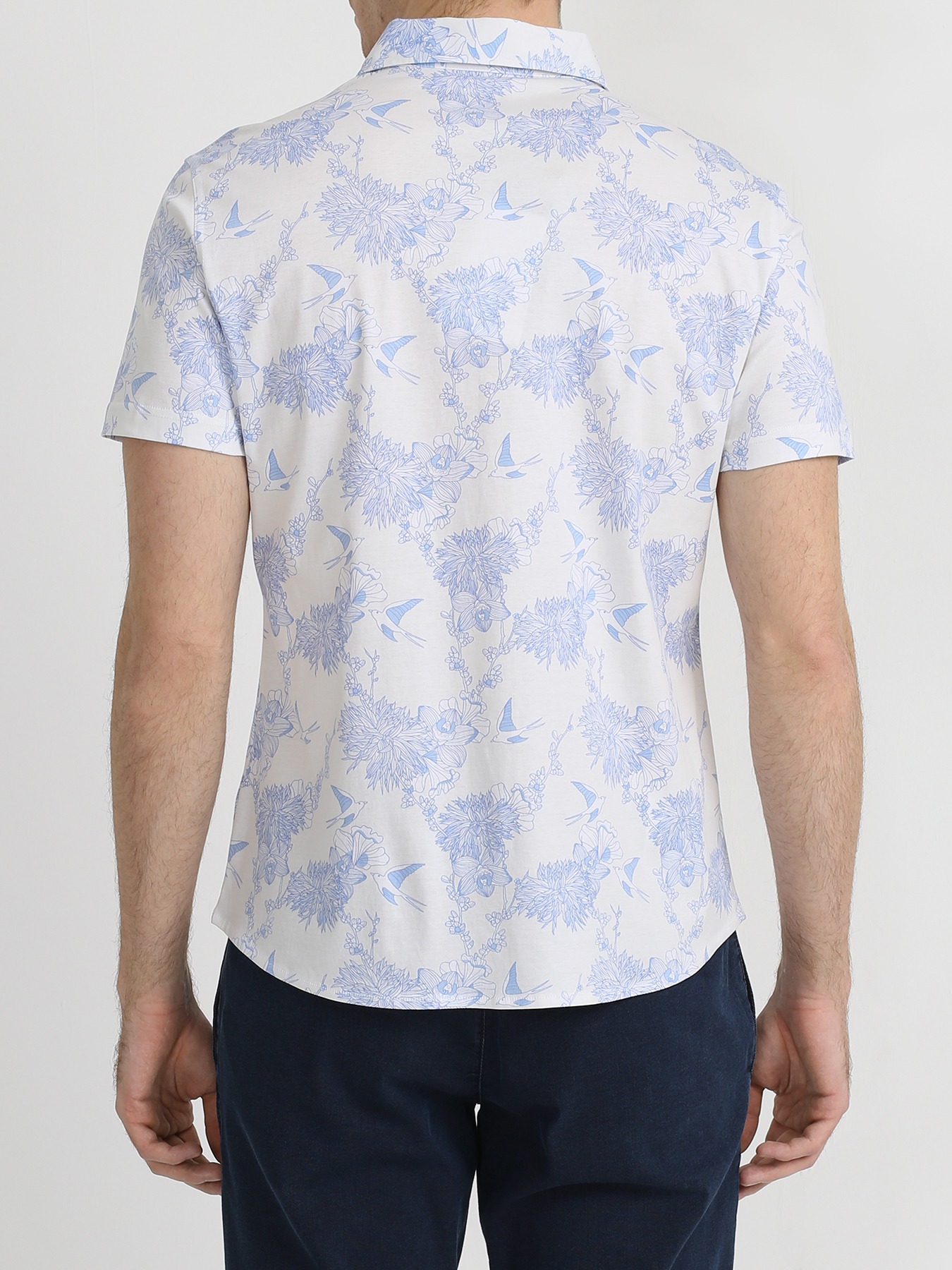 Alessandro Manzoni Рубашка с цветочными узорами 333523-031 Фото 2