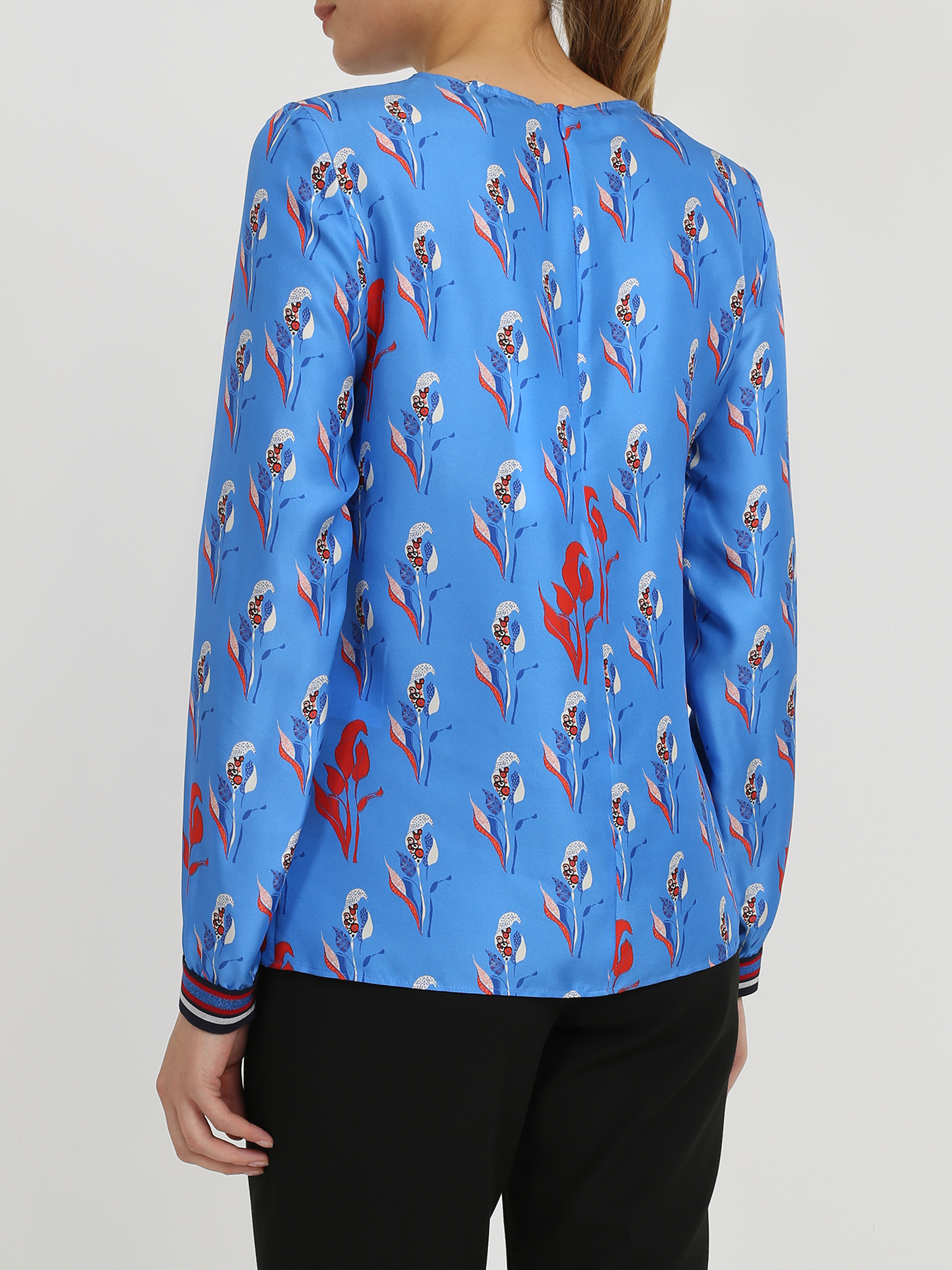 Korpo Шелковая блузка с цветочным узором 334396-023 Фото 2