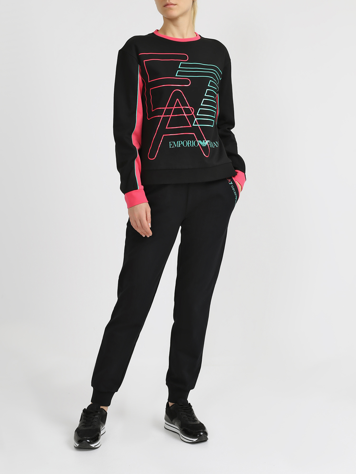 

EA7 Emporio Armani Спортивный джемпер, Chernyy, Спортивный джемпер