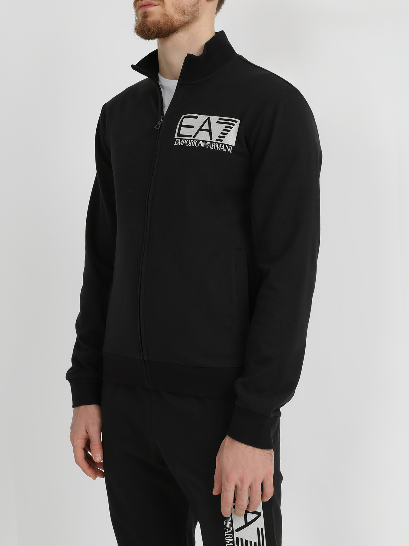 

EA7 Emporio Armani Спортивный костюм из хлопка, Chernyy, Спортивный костюм из хлопка