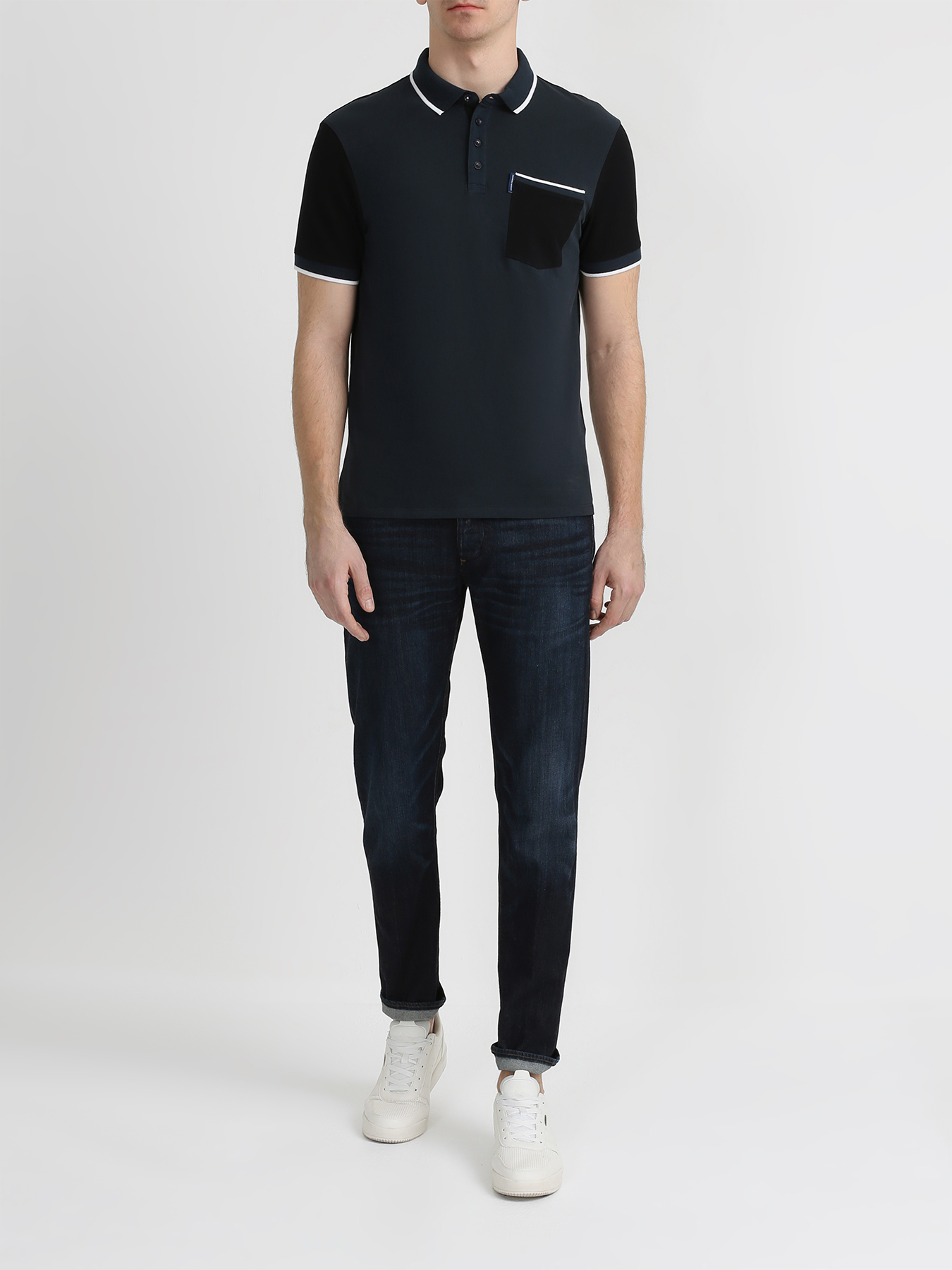 

Armani Exchange Мужское поло, Temno_siniy, Мужское поло