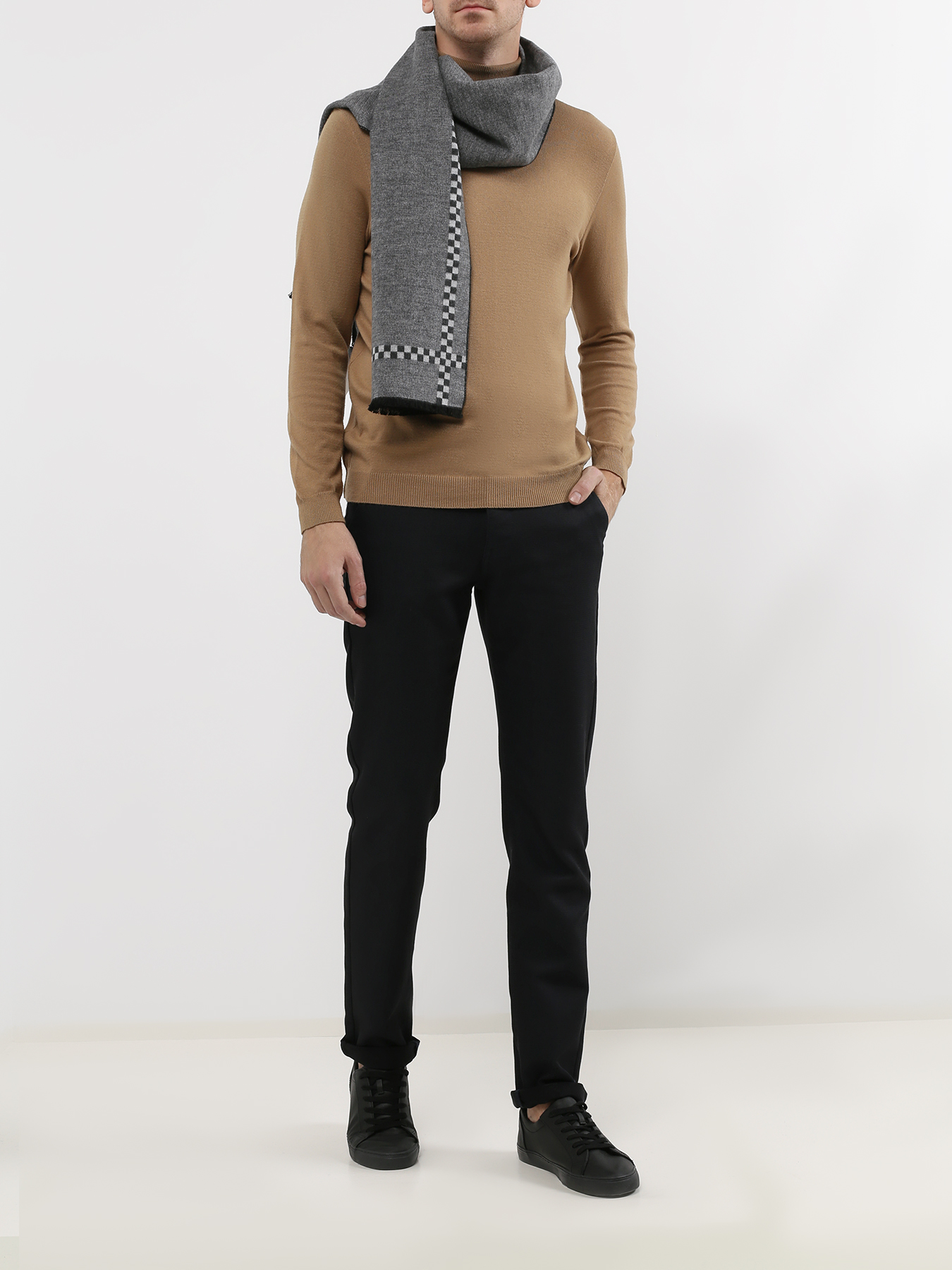 

Alessandro Manzoni Jeans Мужской шарф, Seryy, Мужской шарф