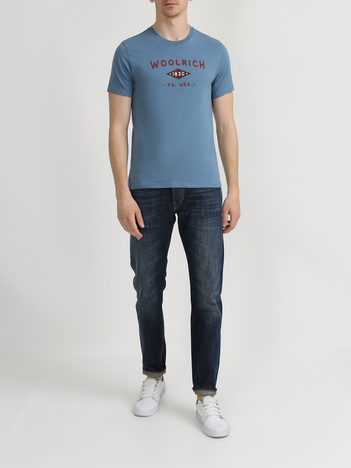 

Woolrich Хлопковая футболка, Siniy, Хлопковая футболка
