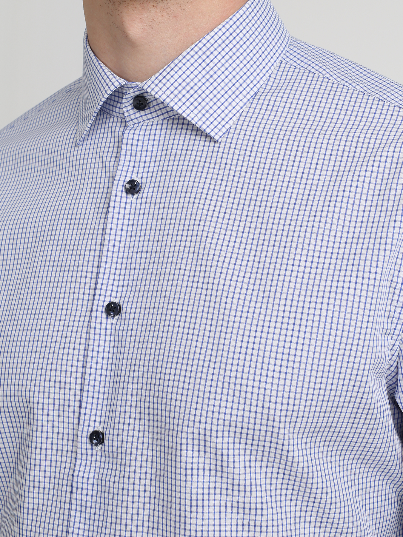 

Seidensticker Хлопковая рубашка, Siniy, Хлопковая рубашка