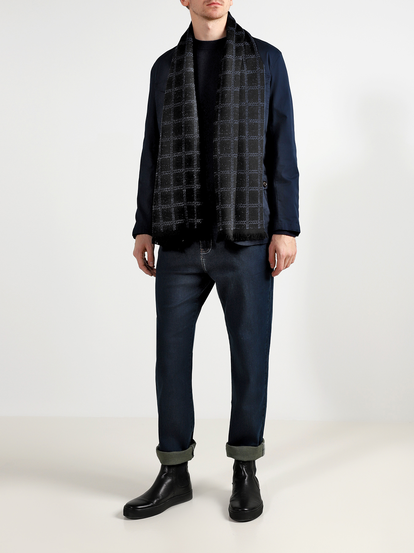 

Alessandro Manzoni Мужской шарф, Chernyy, Мужской шарф