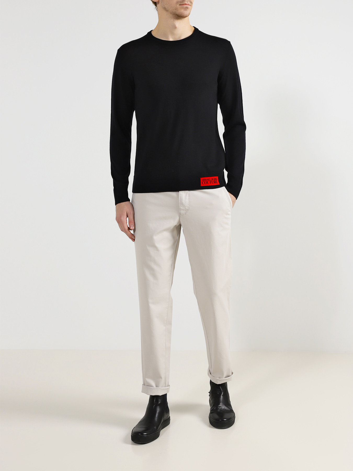 

Versace Jeans Couture Мужской джемпер, Chernyy, Мужской джемпер