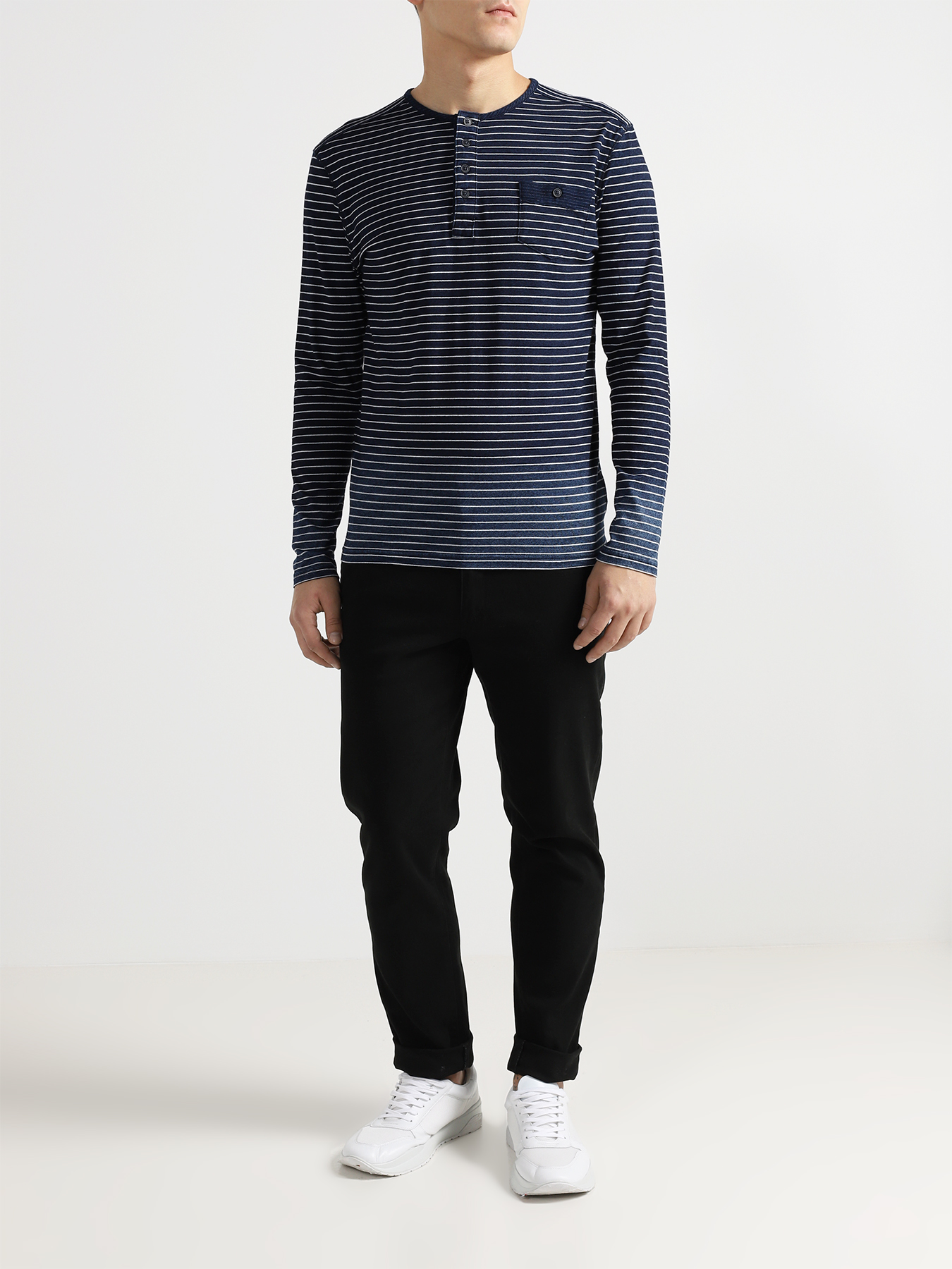 

Alessandro Manzoni Denim Лонгслив в полоску, Siniy, Лонгслив в полоску