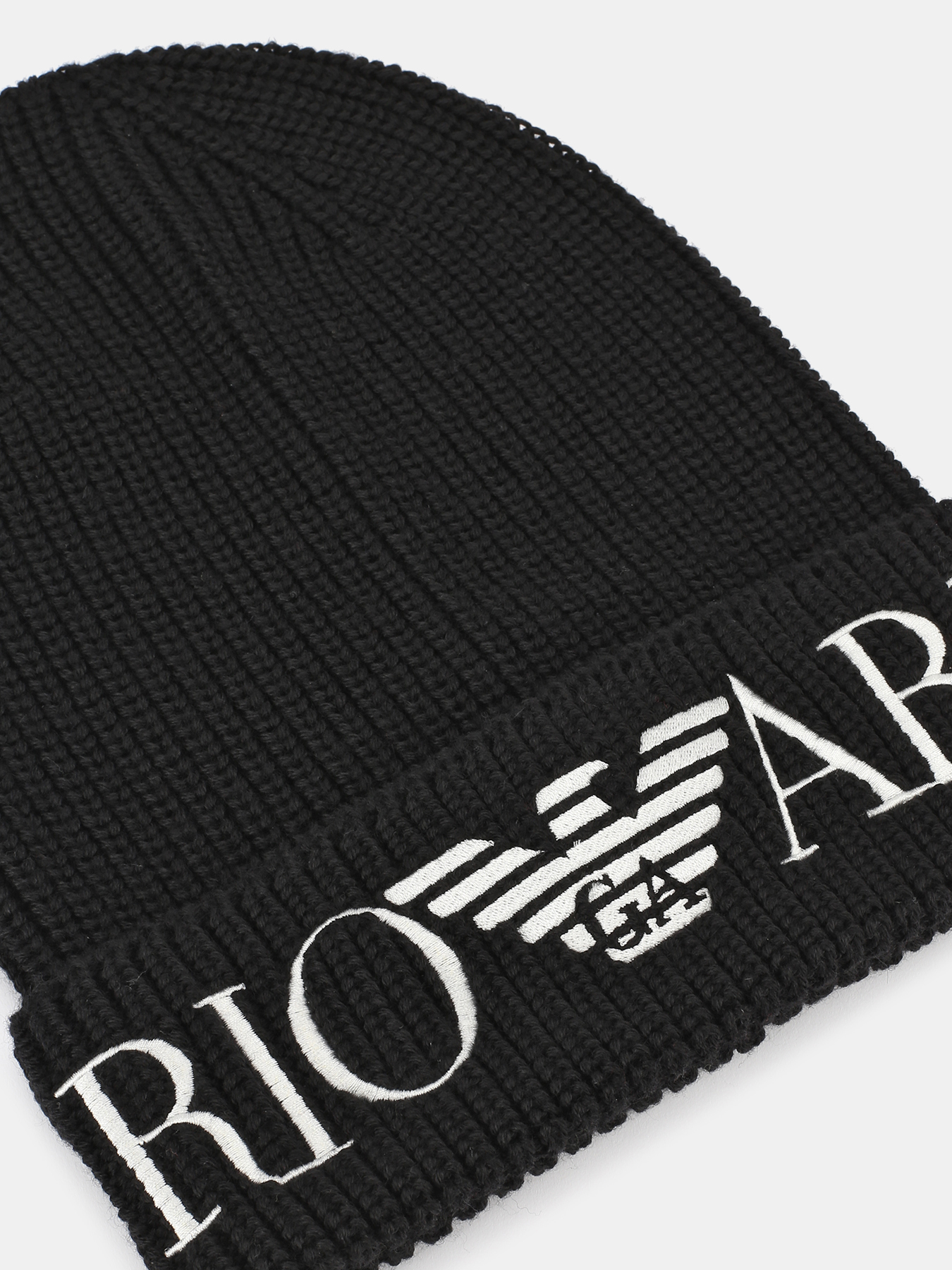 

Emporio Armani Шапка из шерсти и акрила, Chernyy, Шапка из шерсти и акрила