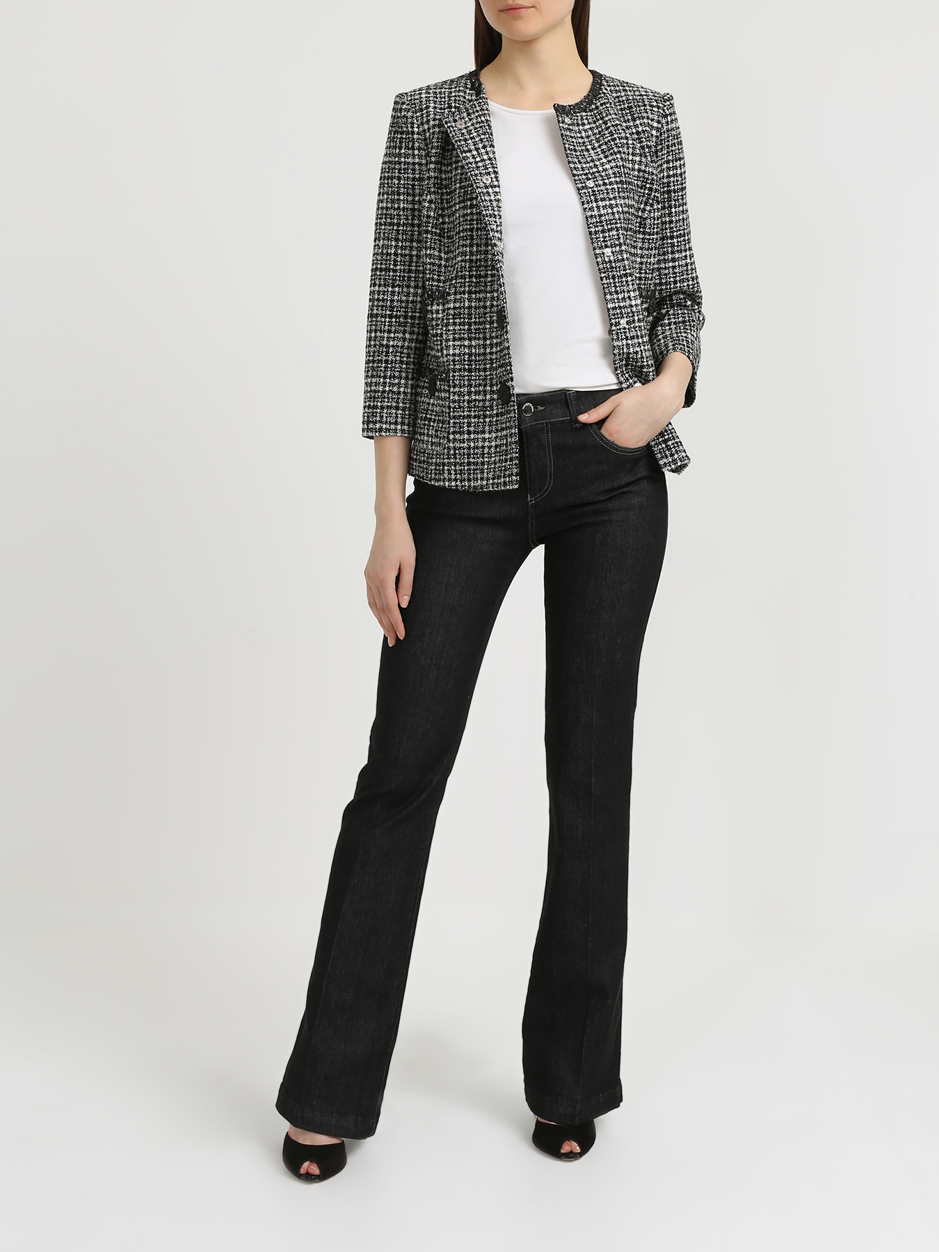 

Emporio Armani Расклешенные джинсы J02, Chernyy, Расклешенные джинсы J02