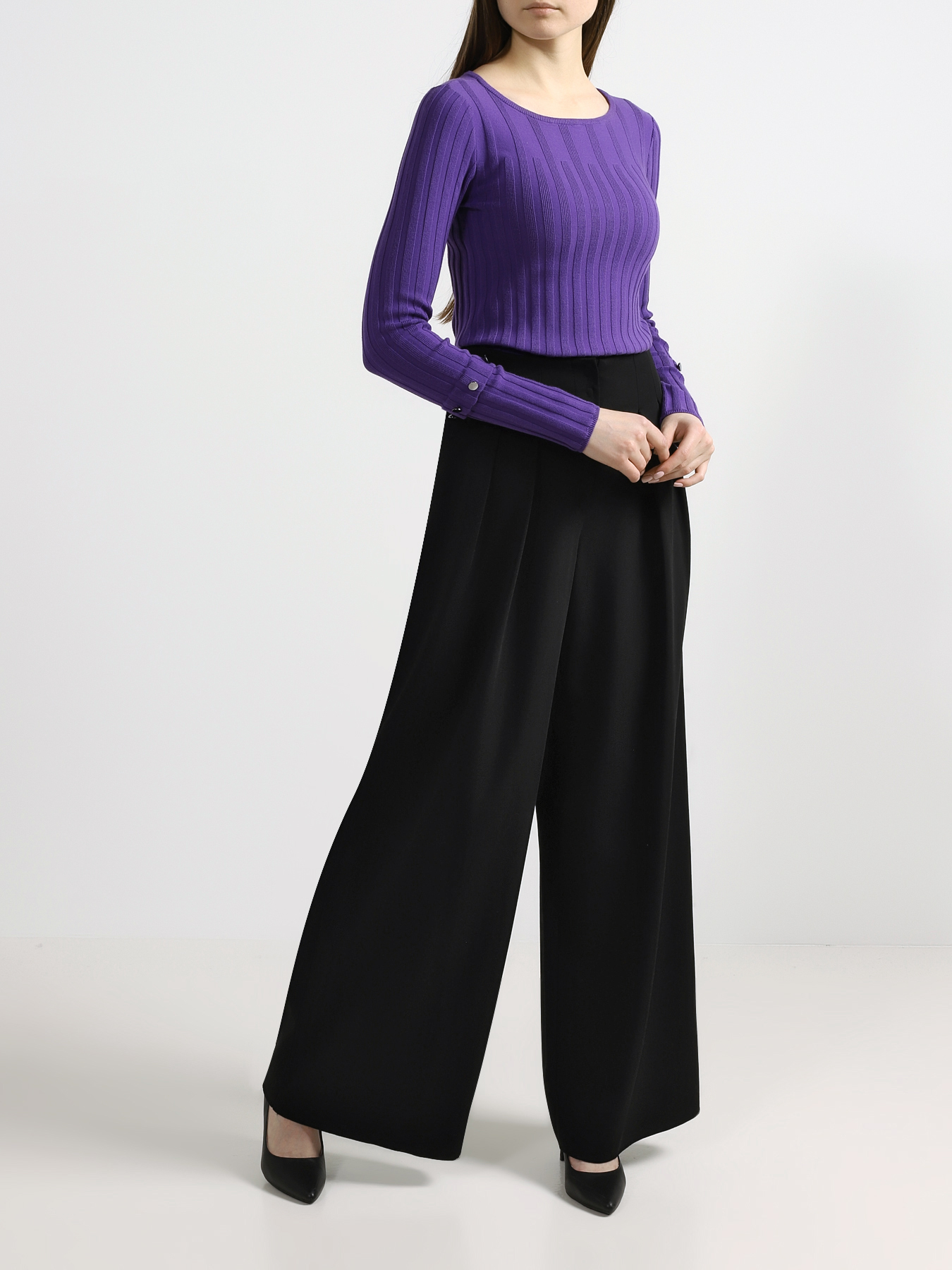 

Emporio Armani Расклешенные брюки, Chernyy, Расклешенные брюки