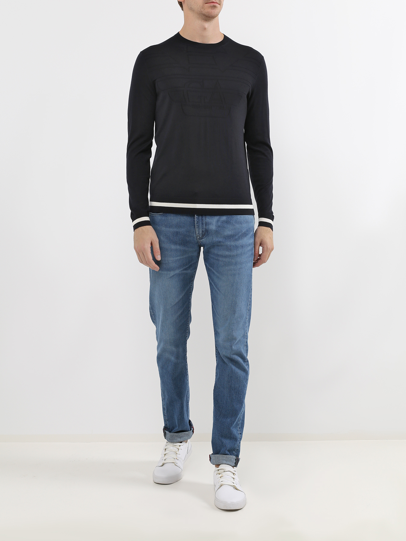 

Emporio Armani Мужской джемпер, Siniy, Мужской джемпер
