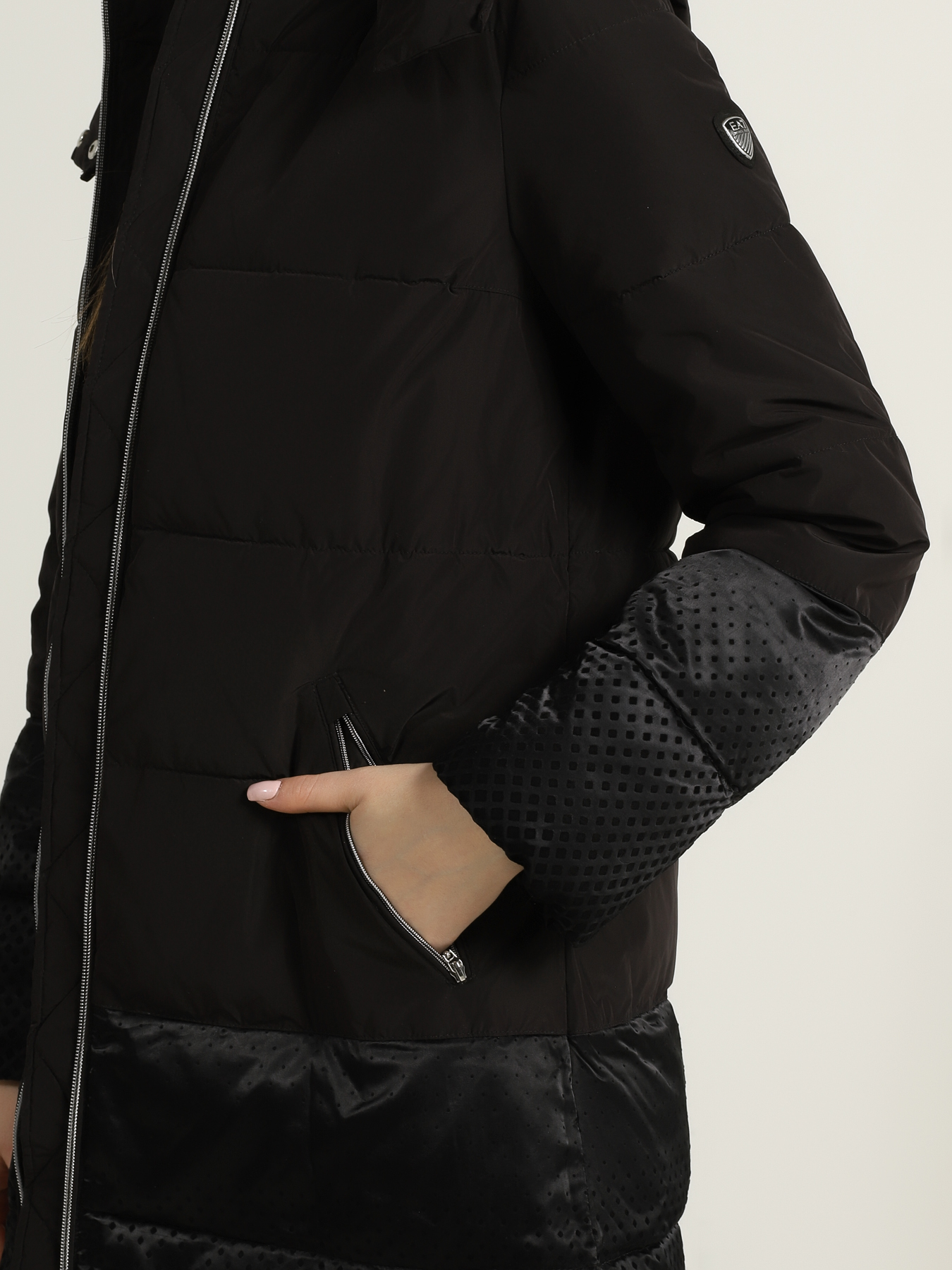 

EA7 Emporio Armani Удлиненная куртка, Chernyy, Удлиненная куртка