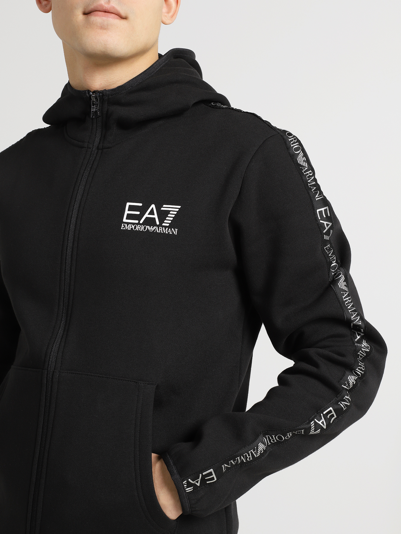 

EA7 Emporio Armani Толстовка с капюшоном, Chernyy, Толстовка с капюшоном