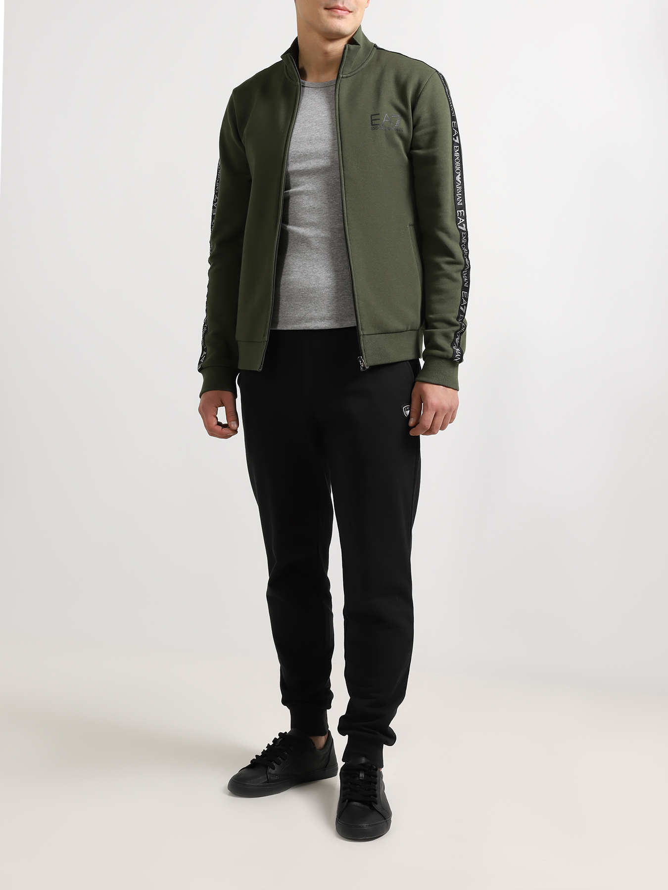 

EA7 Emporio Armani Толстовка без капюшона, Khaki, Толстовка без капюшона