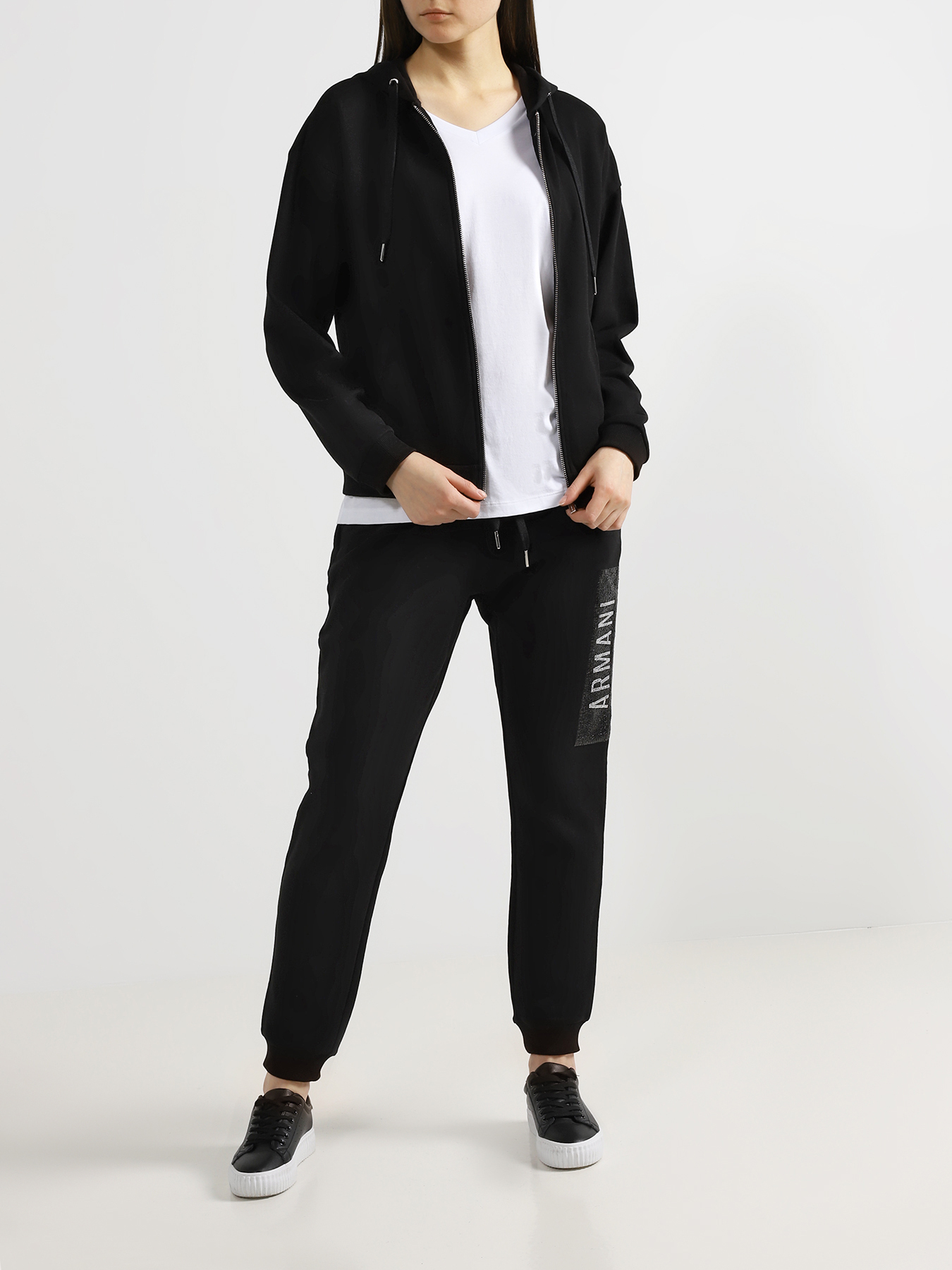 

Armani Exchange Толстовка с капюшоном, Chernyy, Толстовка с капюшоном