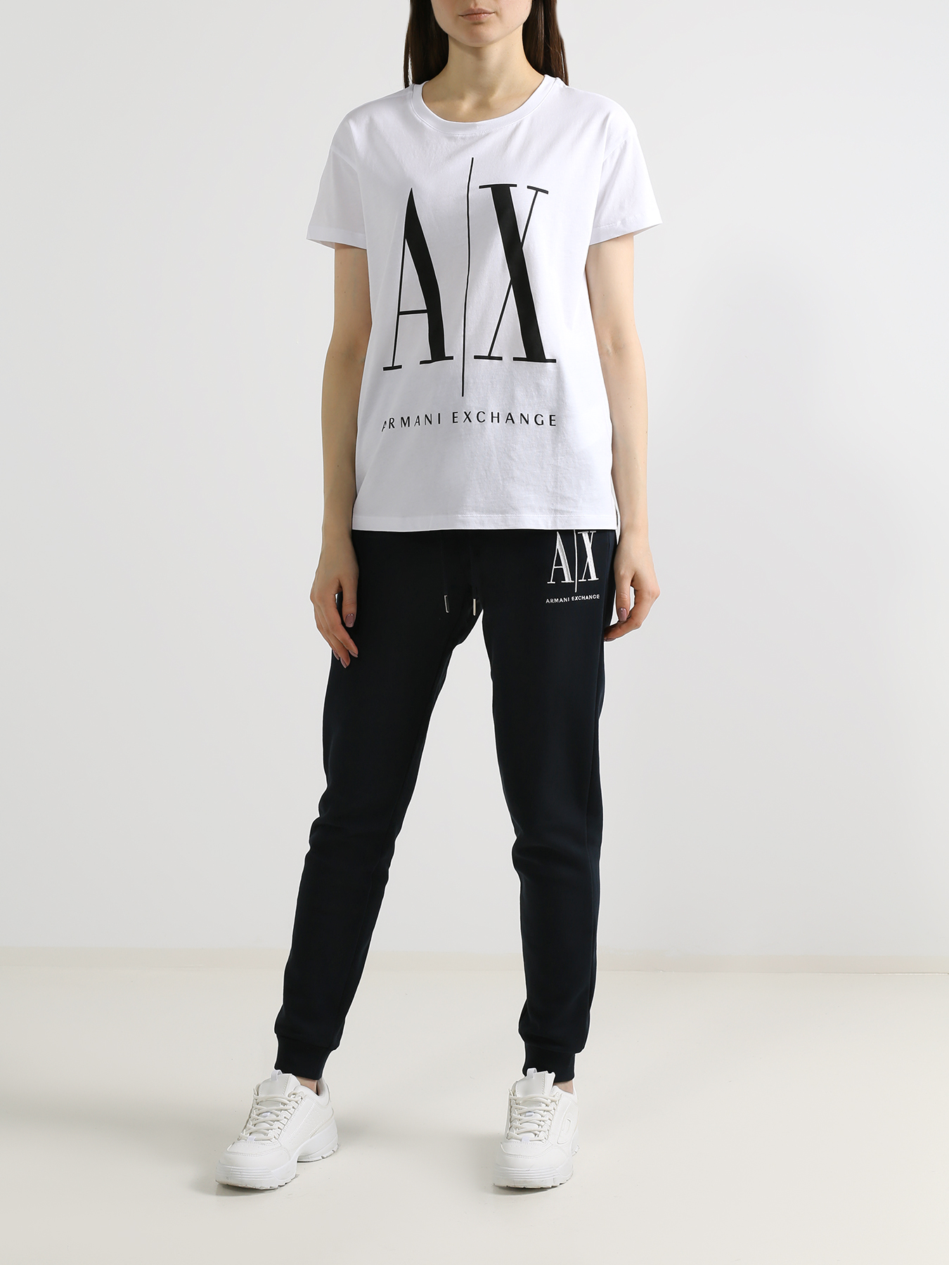

Armani Exchange Футболка из хлопка, Belyy, Футболка из хлопка