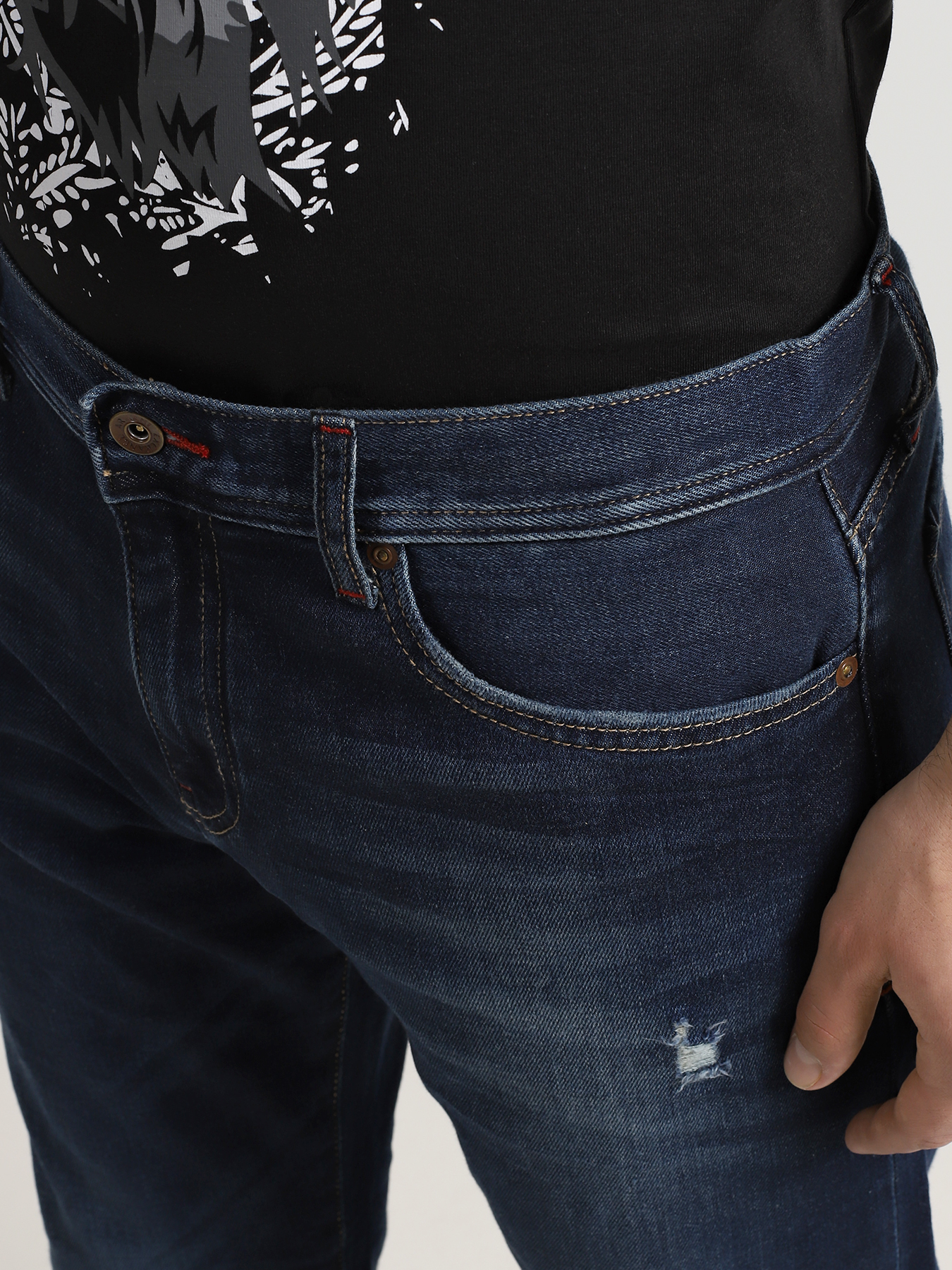 Armani Exchange Мужские рваные джинсы J16 353146-016 Фото 3