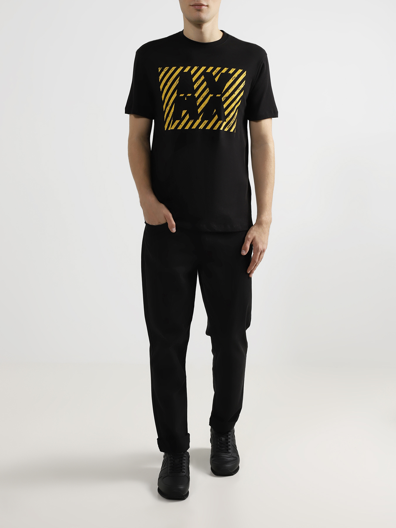 

Armani Exchange Мужская футболка, Chernyy, Мужская футболка
