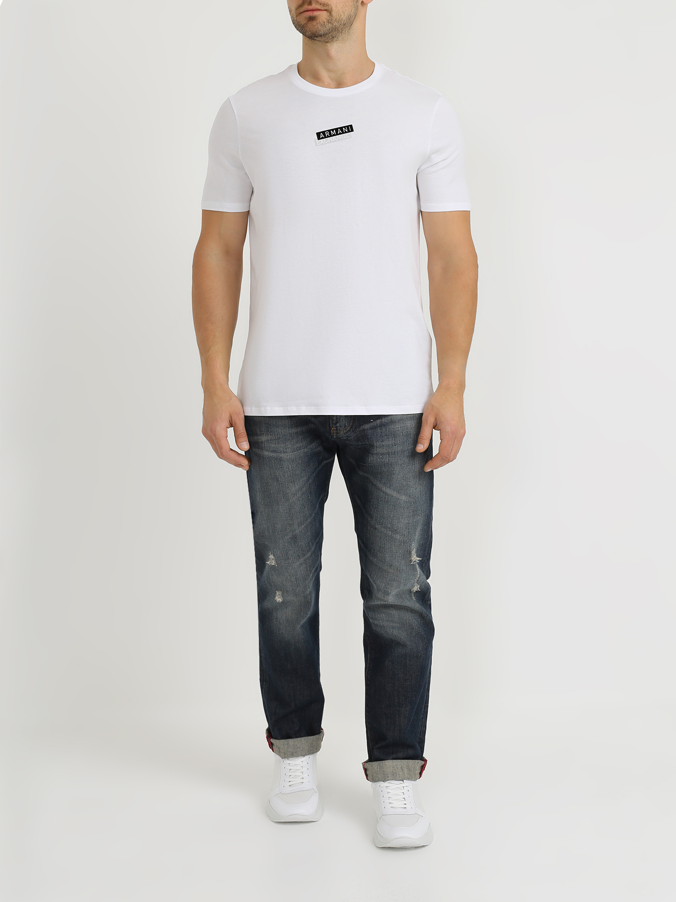 

Armani Exchange Мужская футболка, Belyy, Мужская футболка