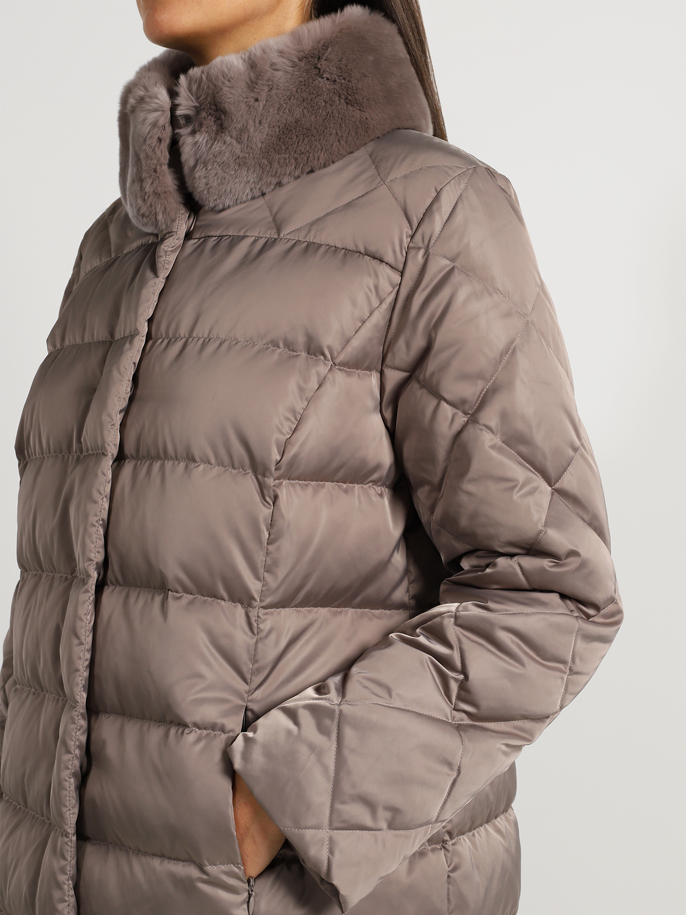 

Persona by Marina Rinaldi Пуховик plus size, Seryy, Пуховик plus size