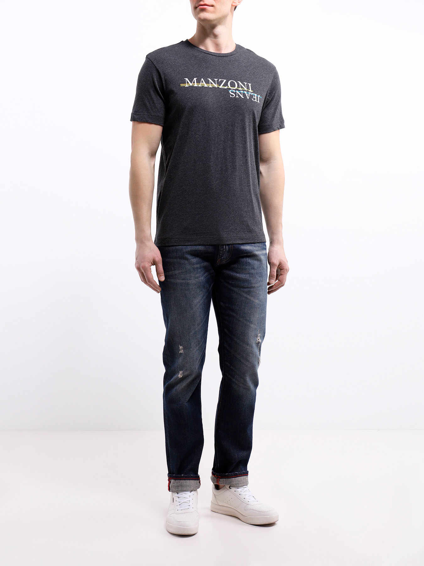 

Alessandro Manzoni Jeans Футболка, Seryy, Футболка
