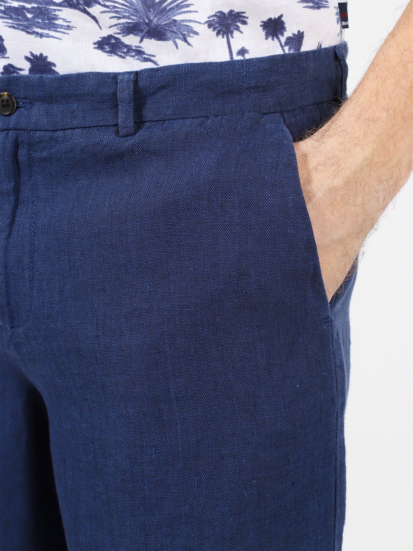 Alessandro Manzoni Jeans Льняные шорты 355855-026 Фото 3