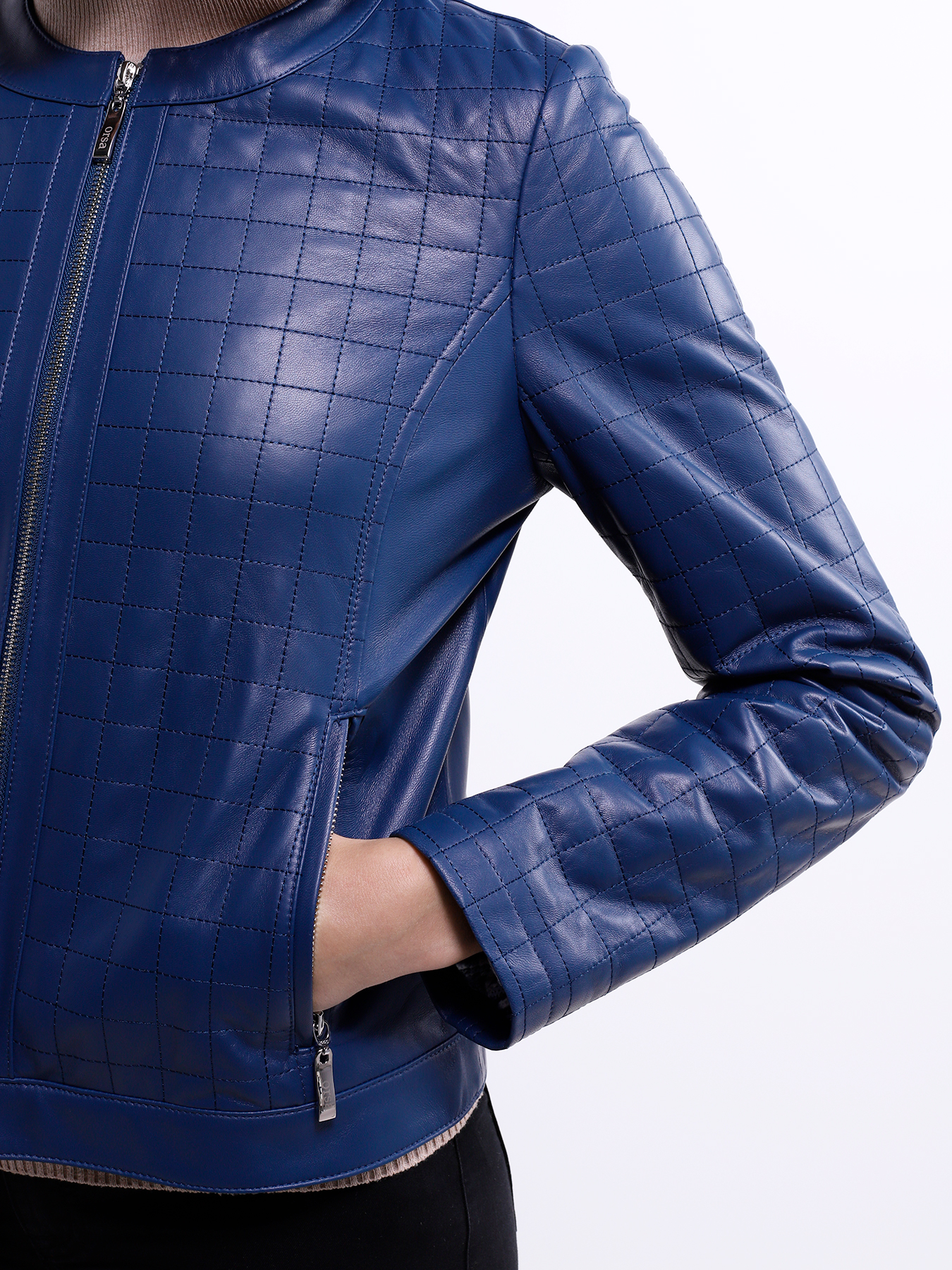 

ORSA Couture Кожаная куртка, Siniy, Кожаная куртка