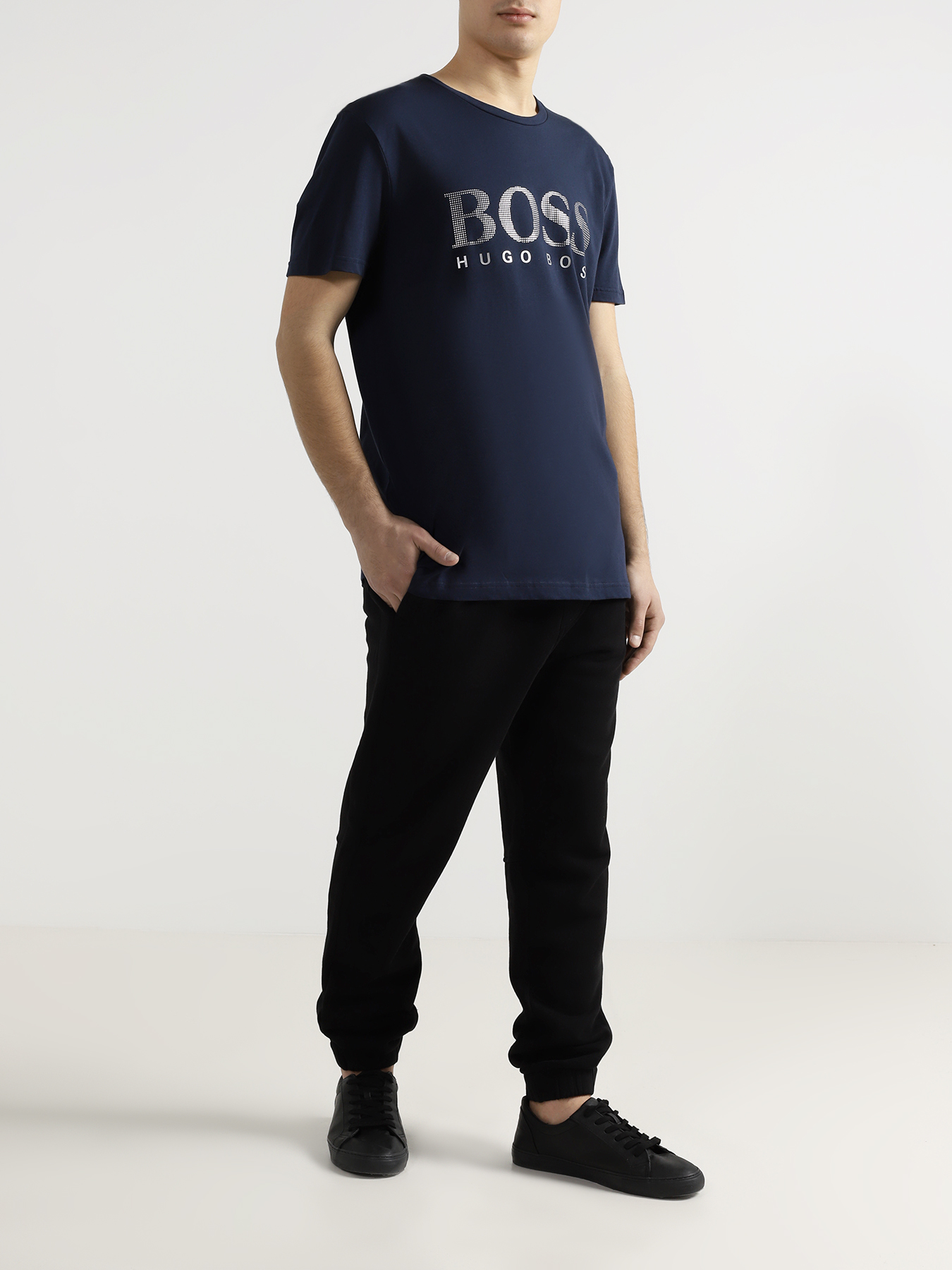 

BOSS Мужская футболка T Shirt, Siniy, Мужская футболка T Shirt