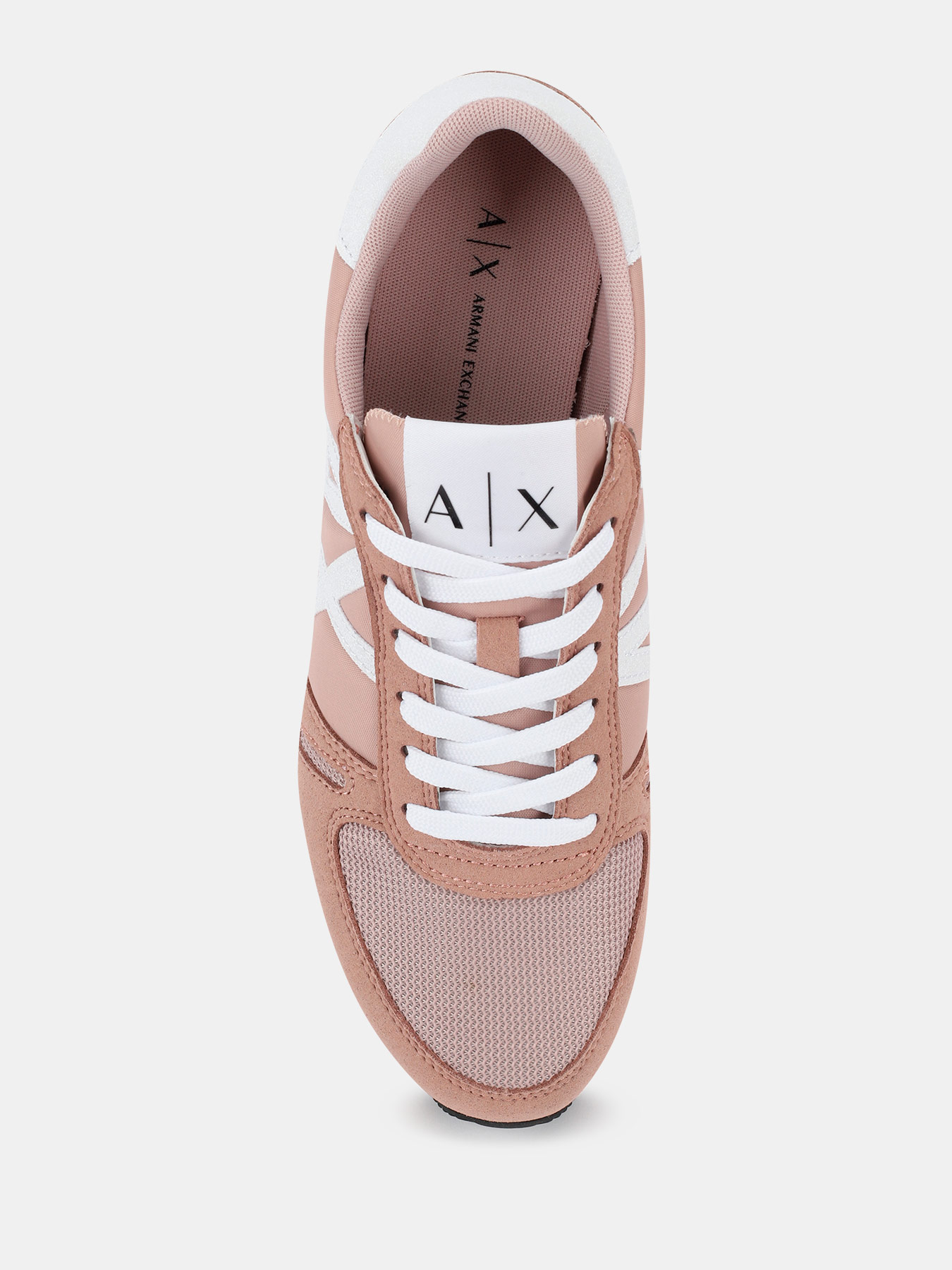 Женские кроссовки Armani Exchange. Цвет бежевый