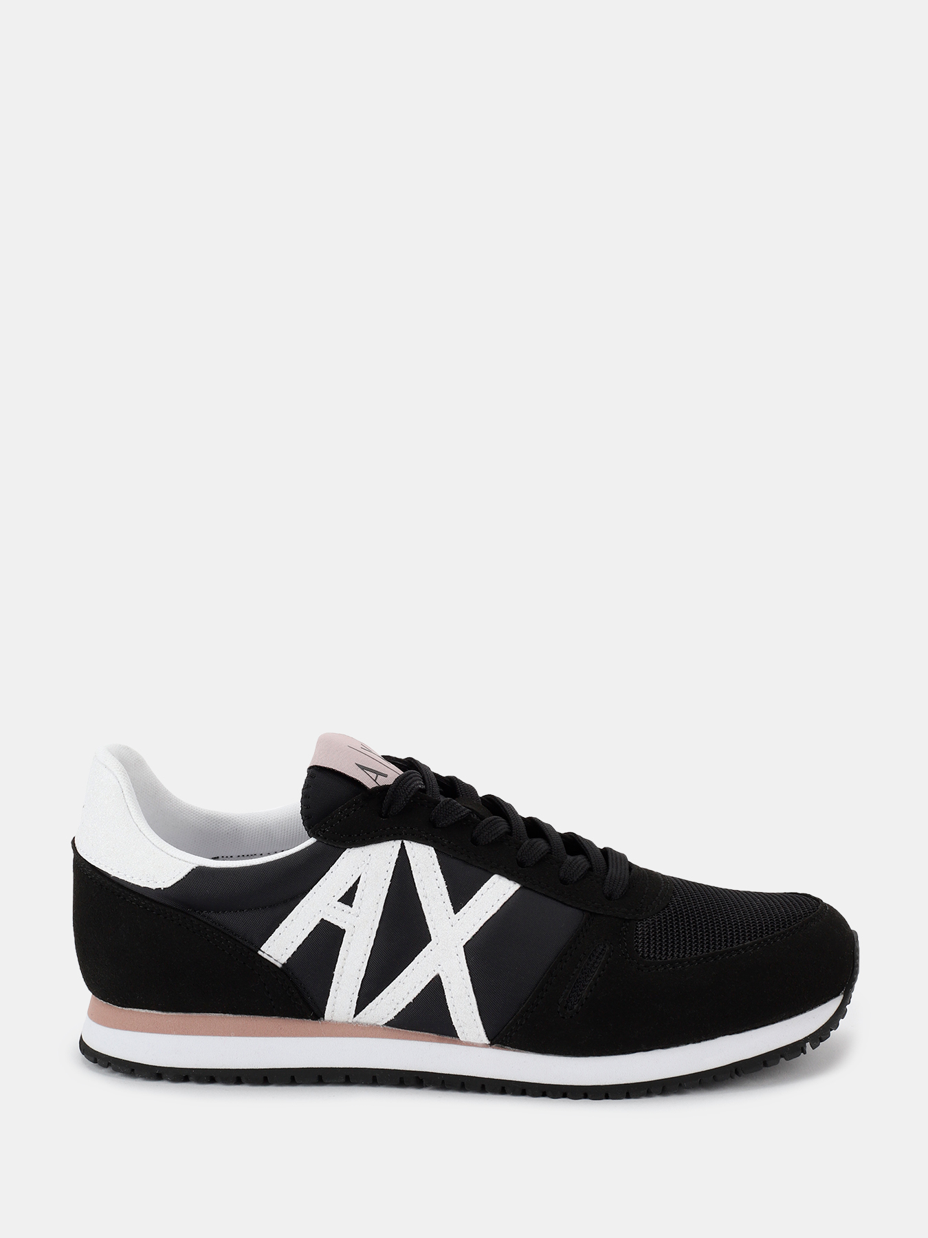 Женские кроссовки Armani Exchange. Цвет черный