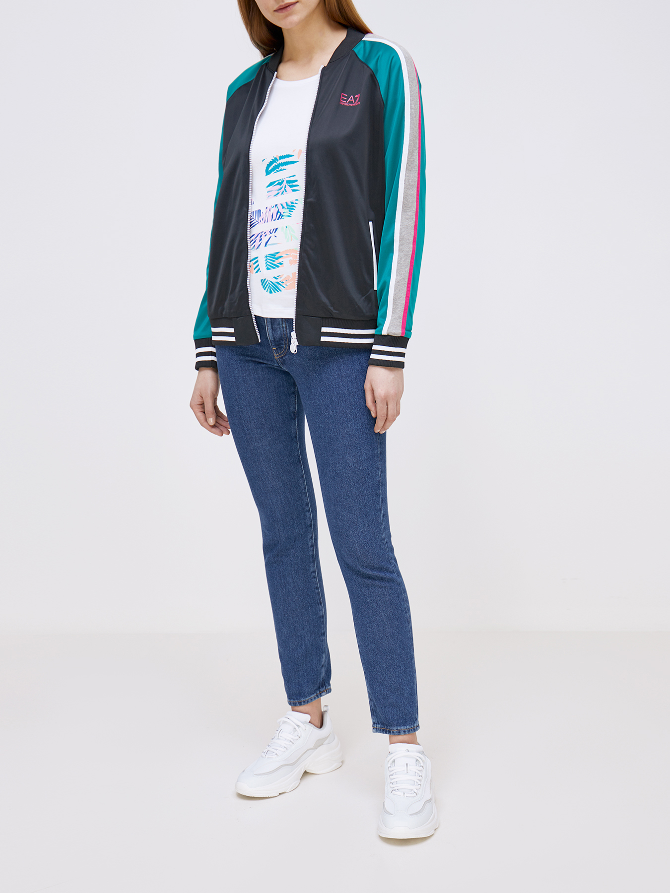 

EA7 Emporio Armani Бомбер, Chernyy, Бомбер