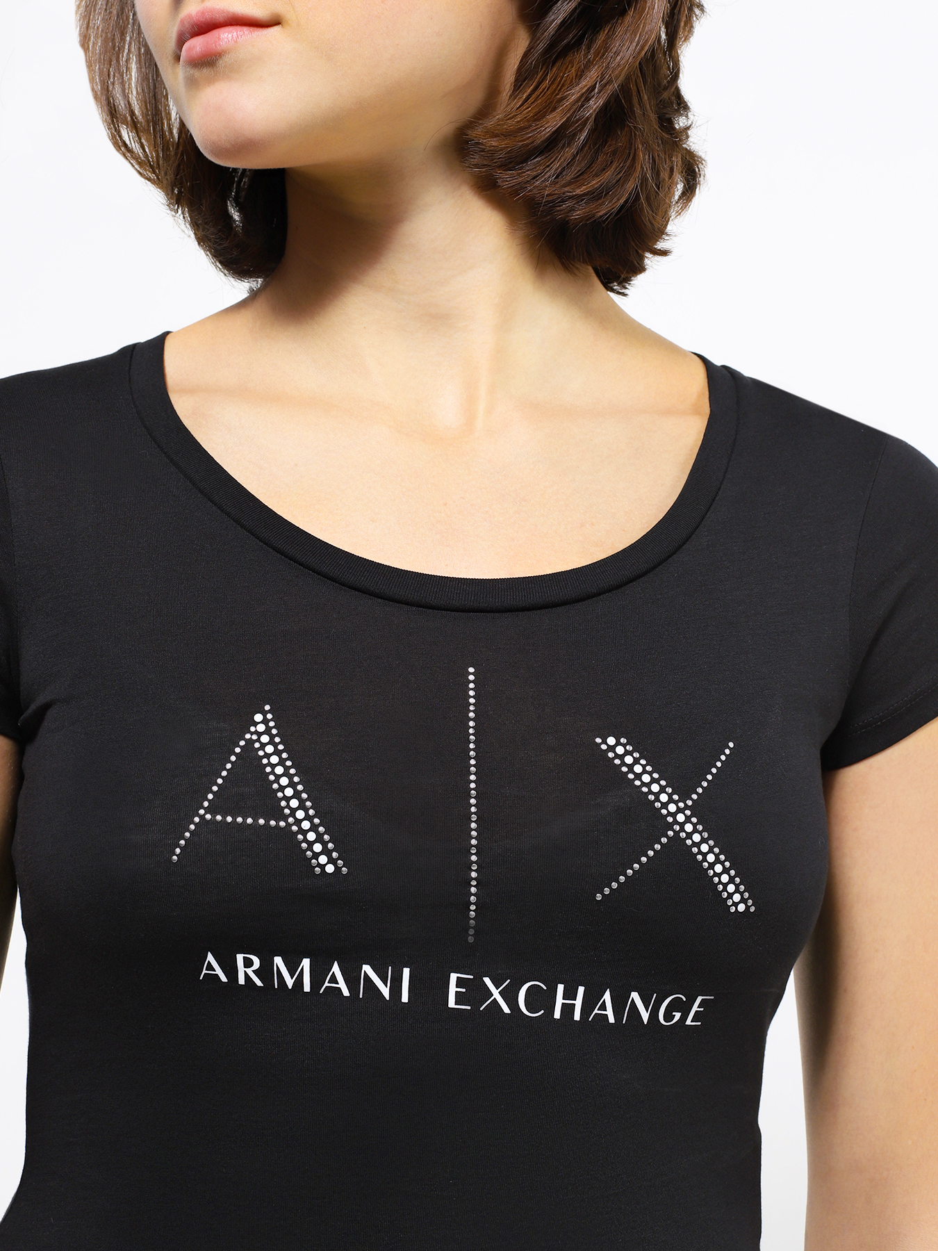 Футболка армани эксчендж женская. Armani Exchange футболка женская. Футболка Армани женская. Майка Emporio Armani женская.