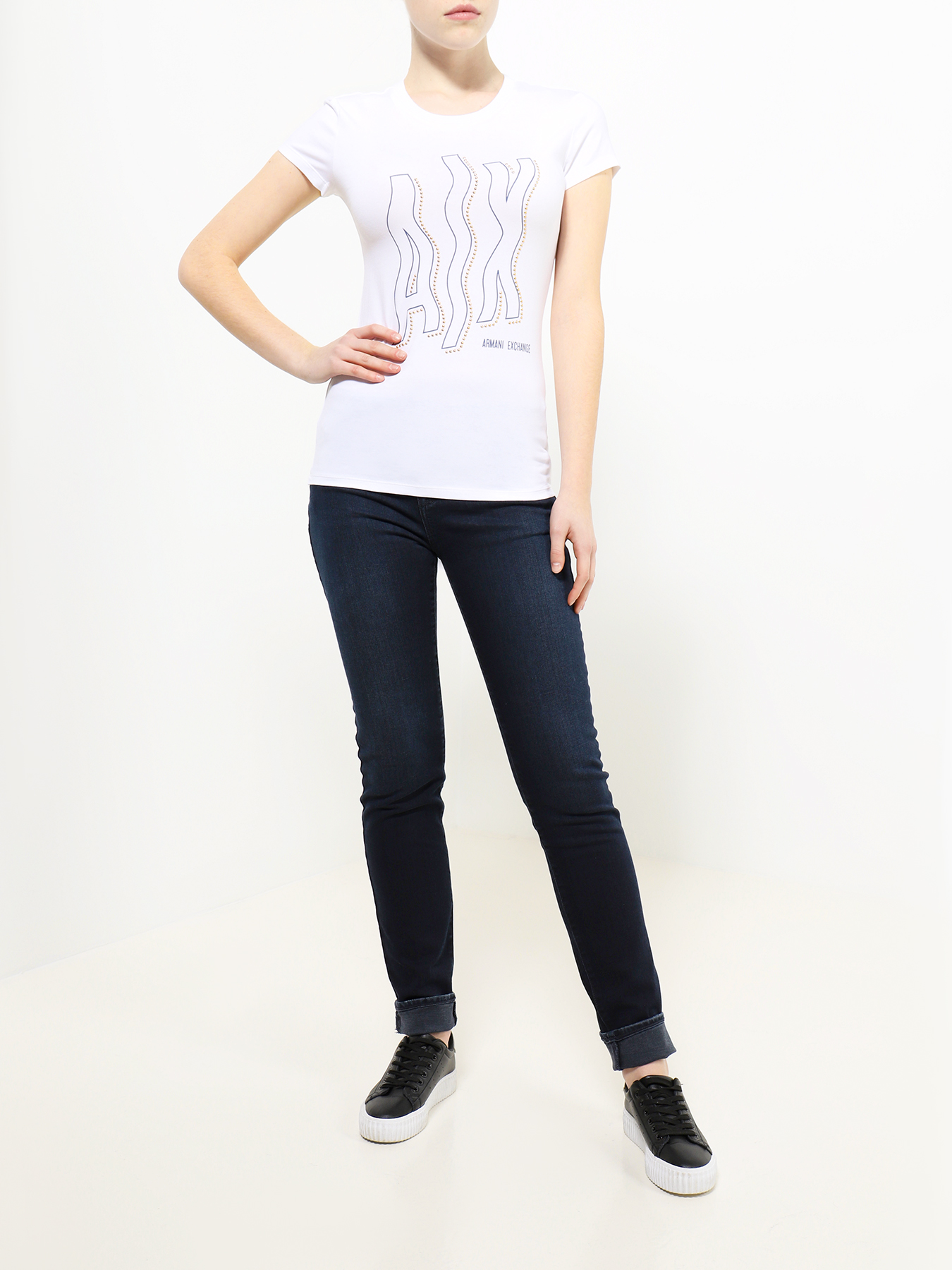 

Armani Exchange Футболка, Belyy, Футболка