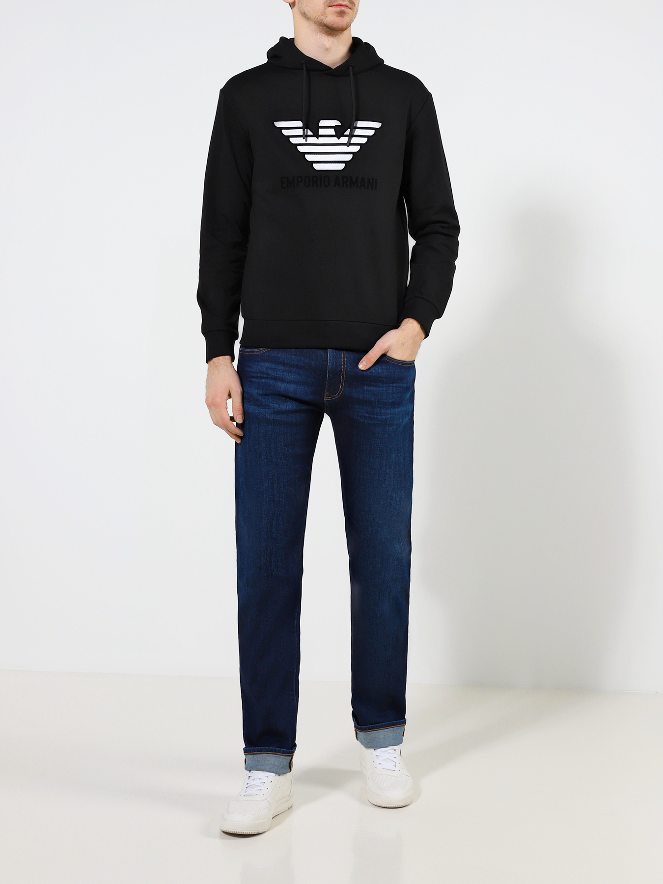 

Emporio Armani Худи, Chernyy, Худи