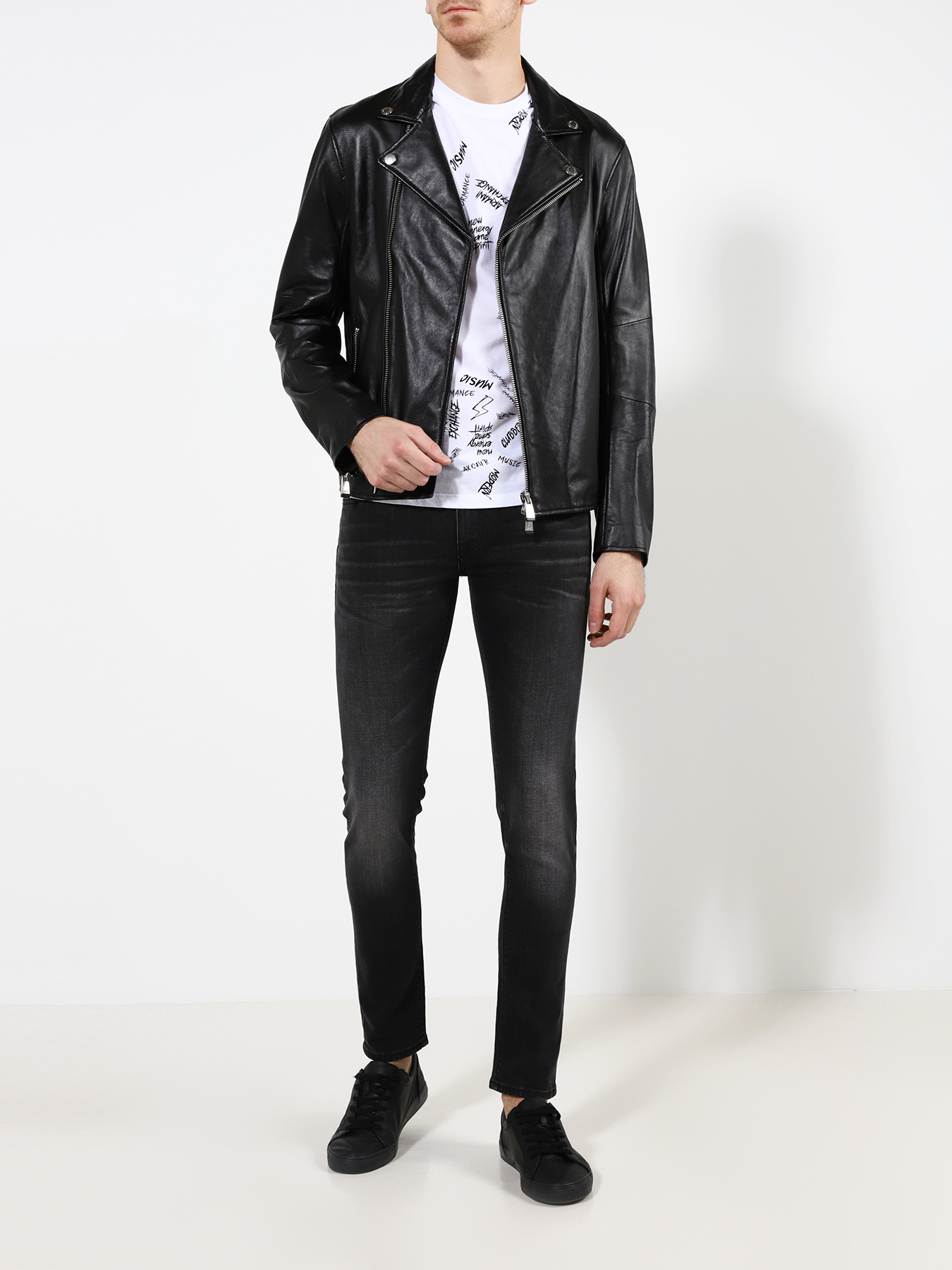 

Armani Exchange Кожаная куртка, Chernyy, Кожаная куртка